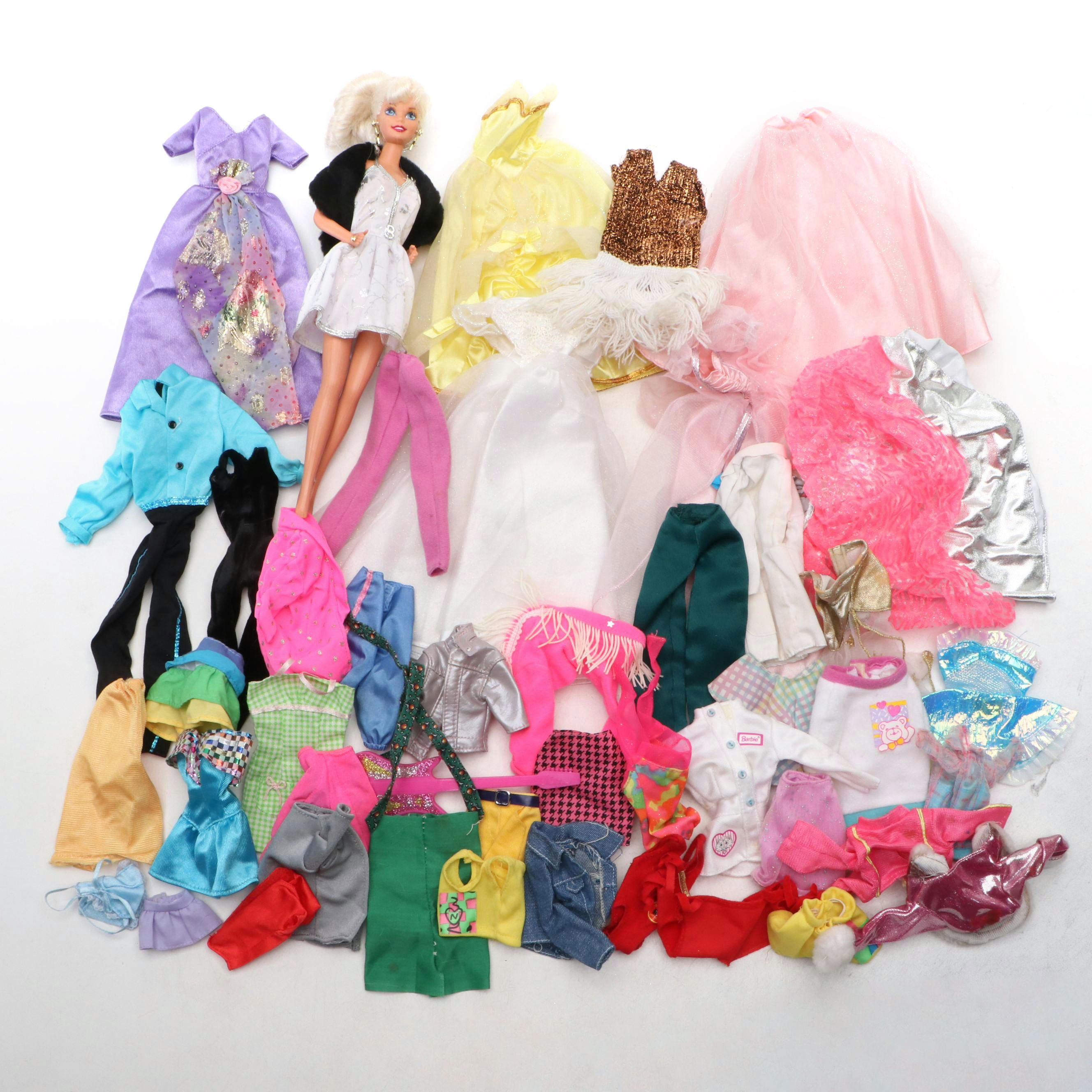 Mattel Barbie Doll with Clothes, Late 20th Century