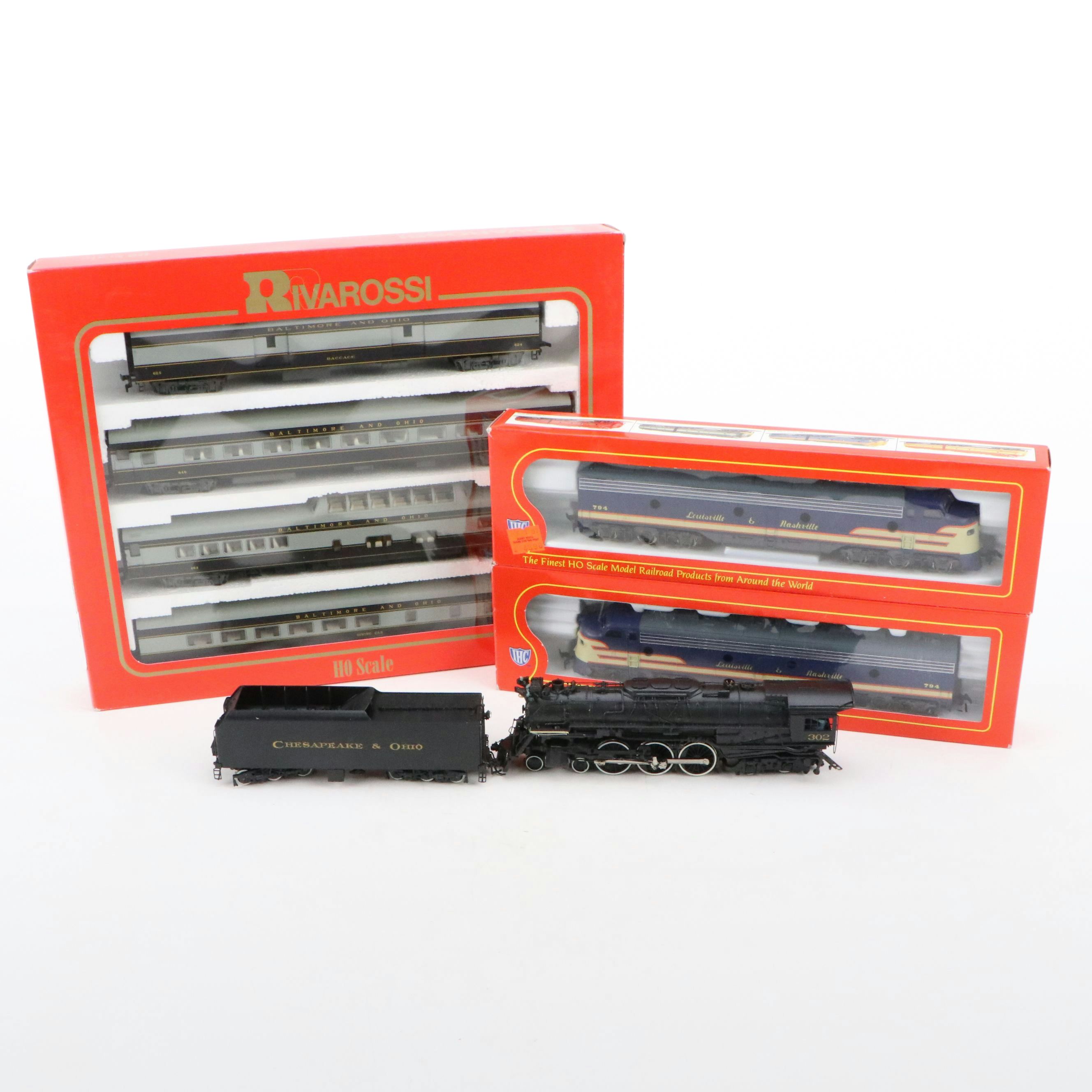 Rivarossi HO Scale "Baltimore and Ohio" and Other Train Cars