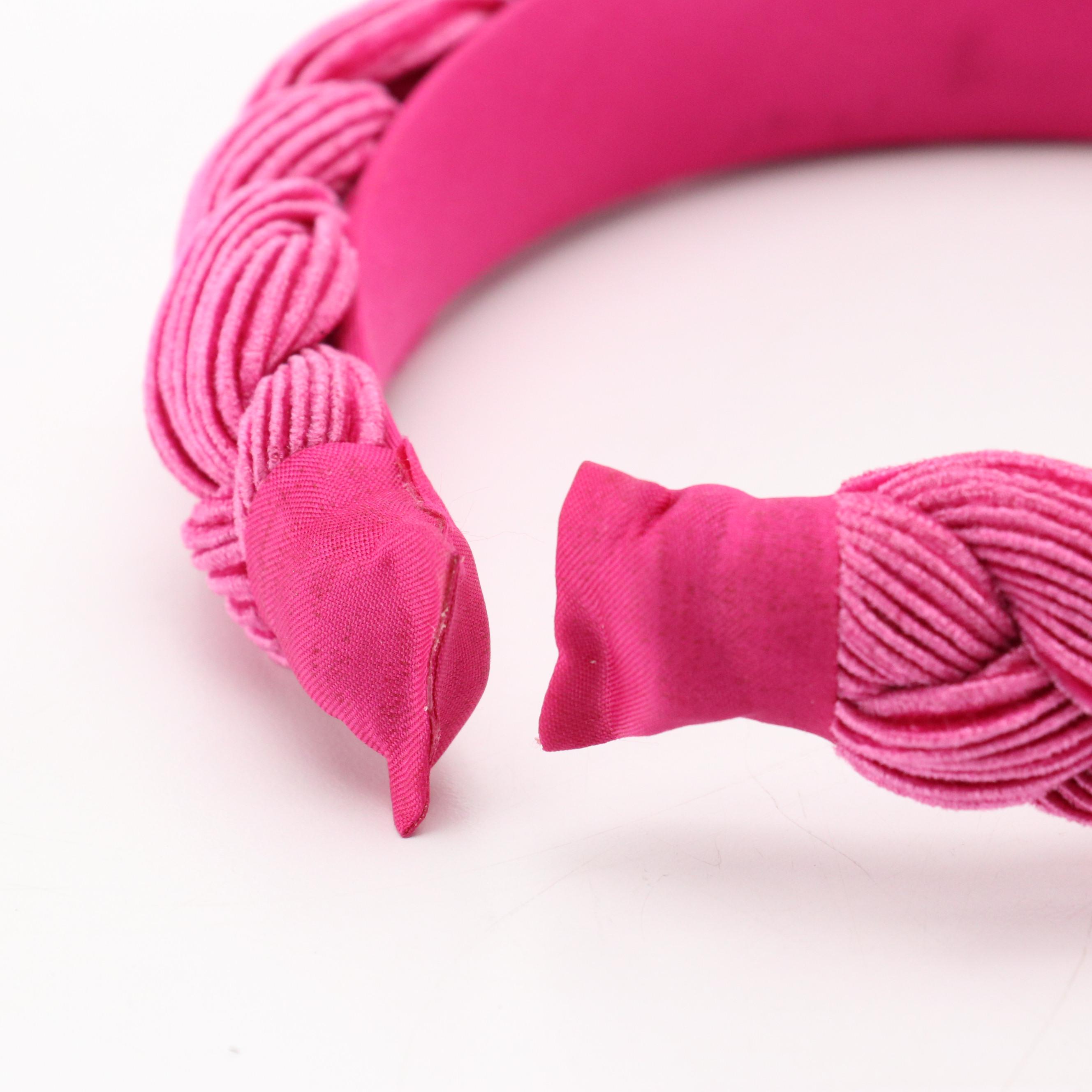 Braided, Embellished and Other Hard Headbands with Floral Hair Clips