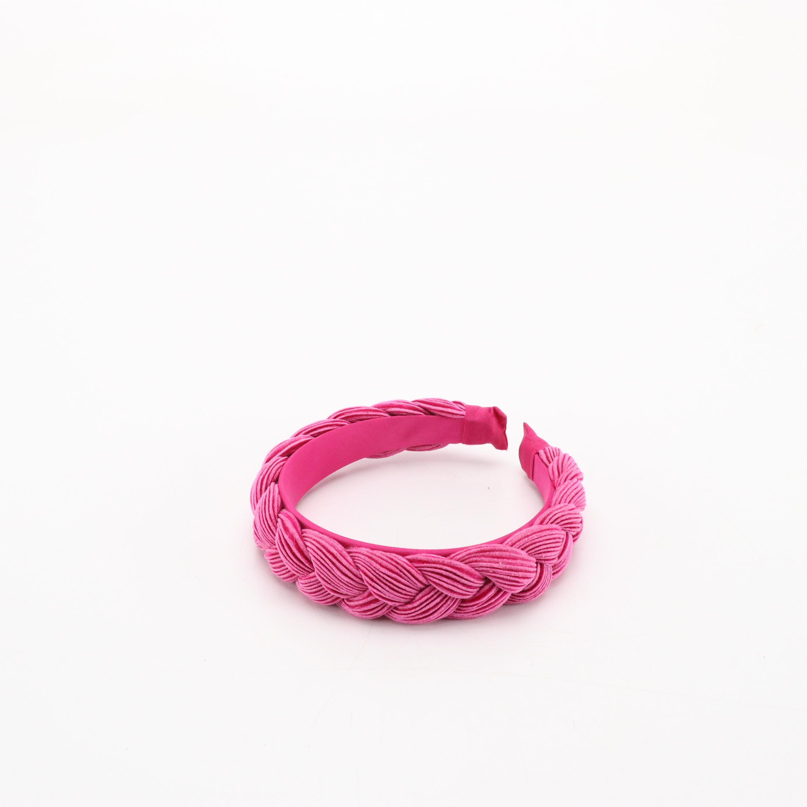 Braided, Embellished and Other Hard Headbands with Floral Hair Clips