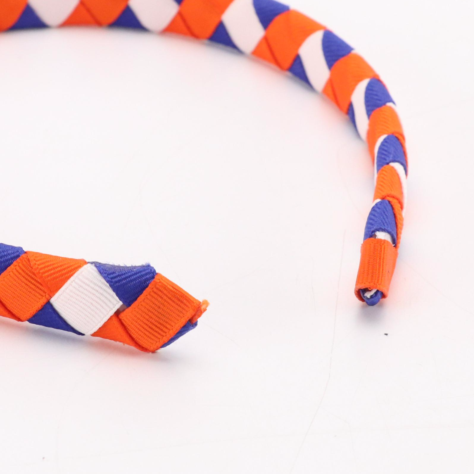 Braided, Embellished and Other Hard Headbands with Floral Hair Clips