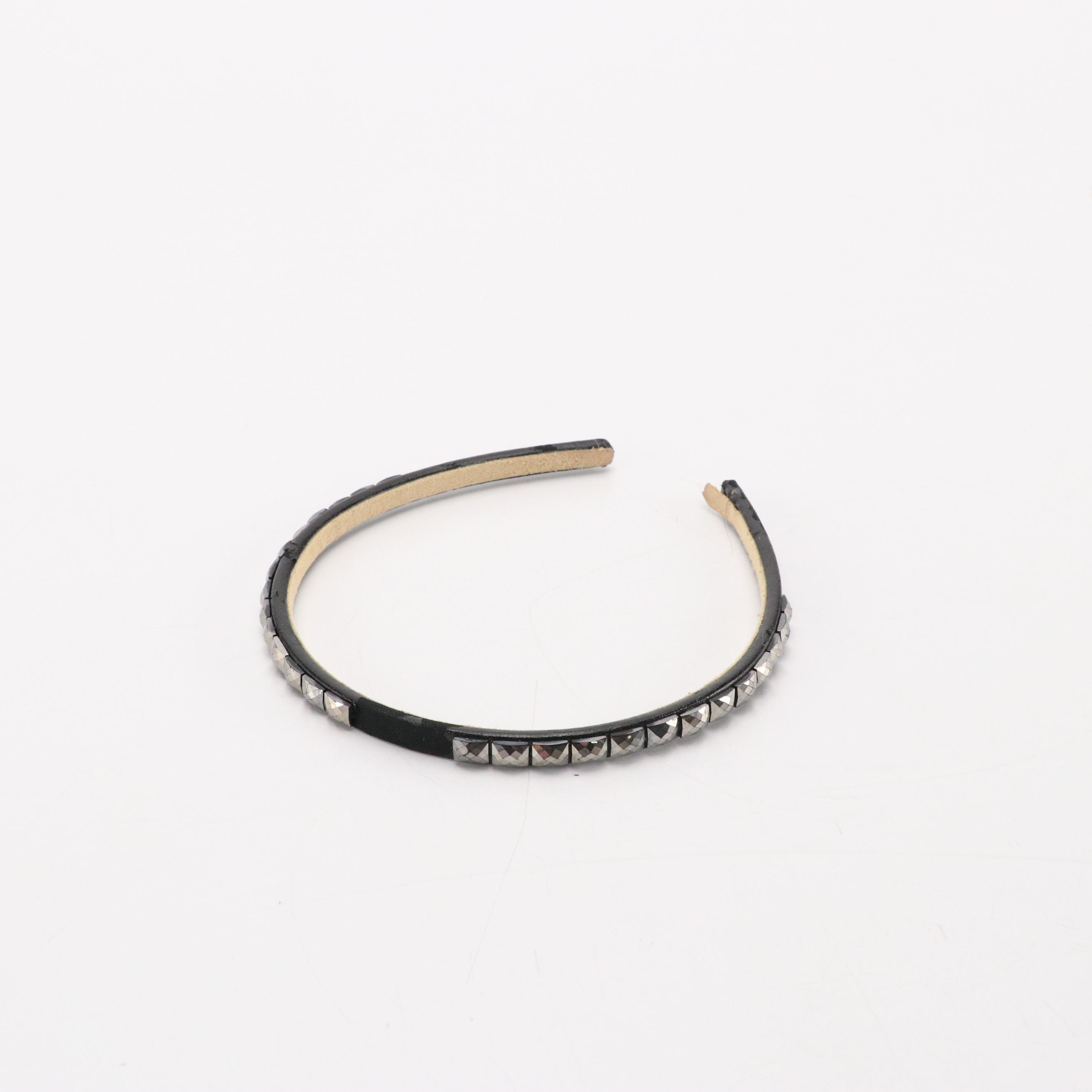 Braided, Embellished and Other Hard Headbands with Floral Hair Clips