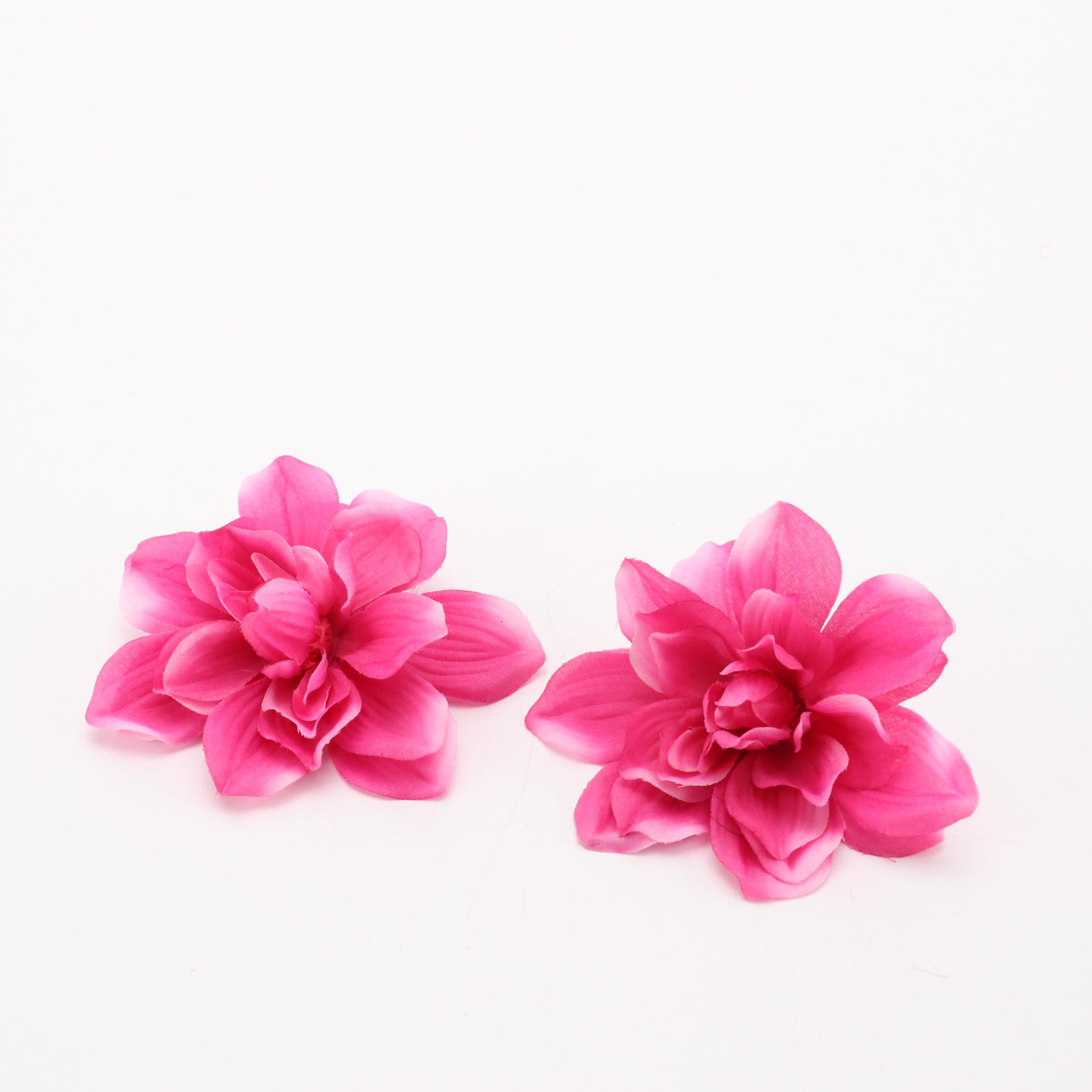 Braided, Embellished and Other Hard Headbands with Floral Hair Clips