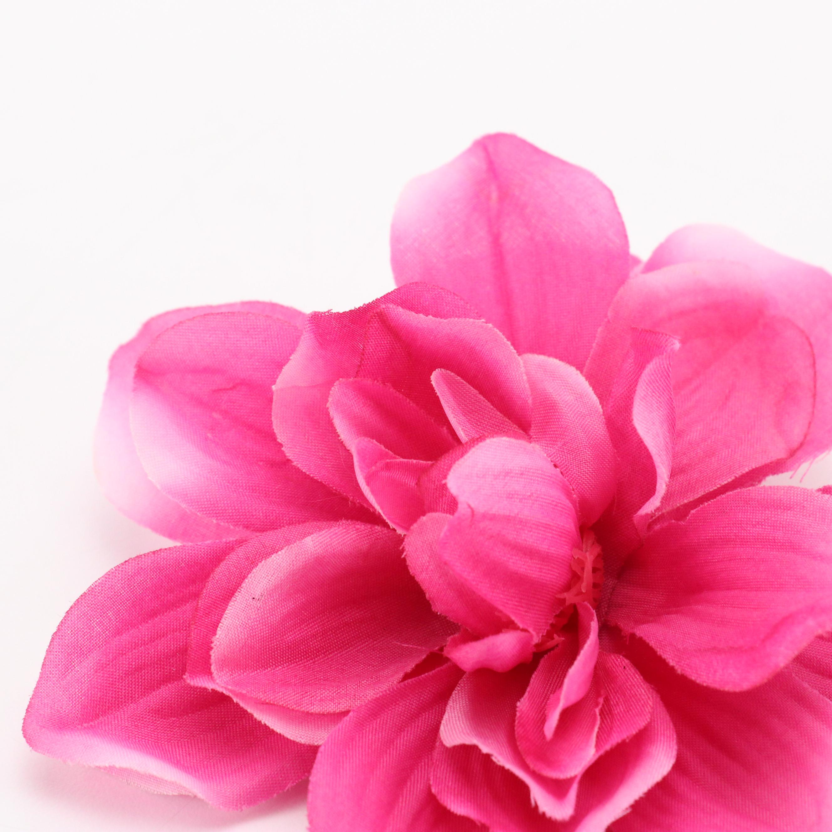 Braided, Embellished and Other Hard Headbands with Floral Hair Clips