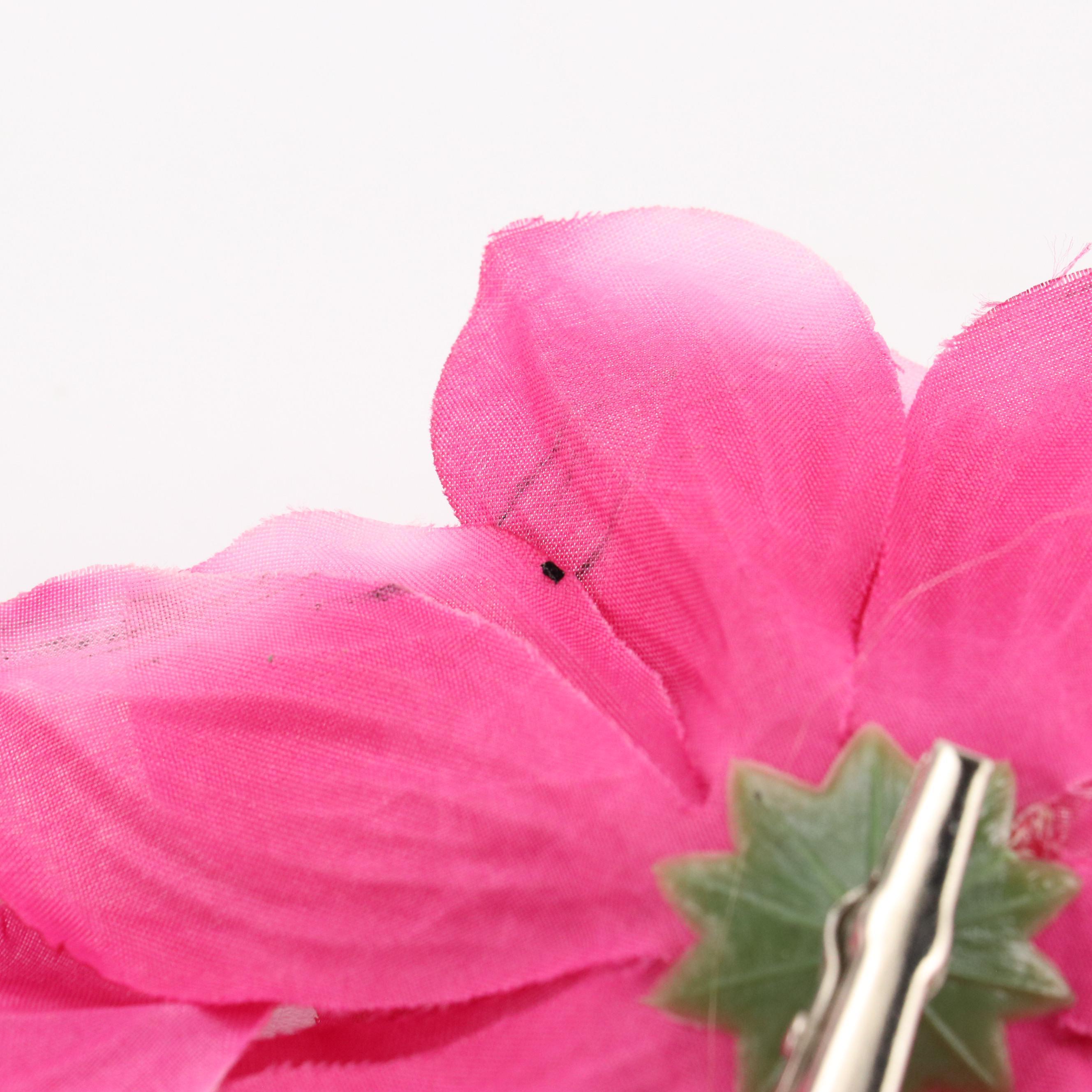 Braided, Embellished and Other Hard Headbands with Floral Hair Clips