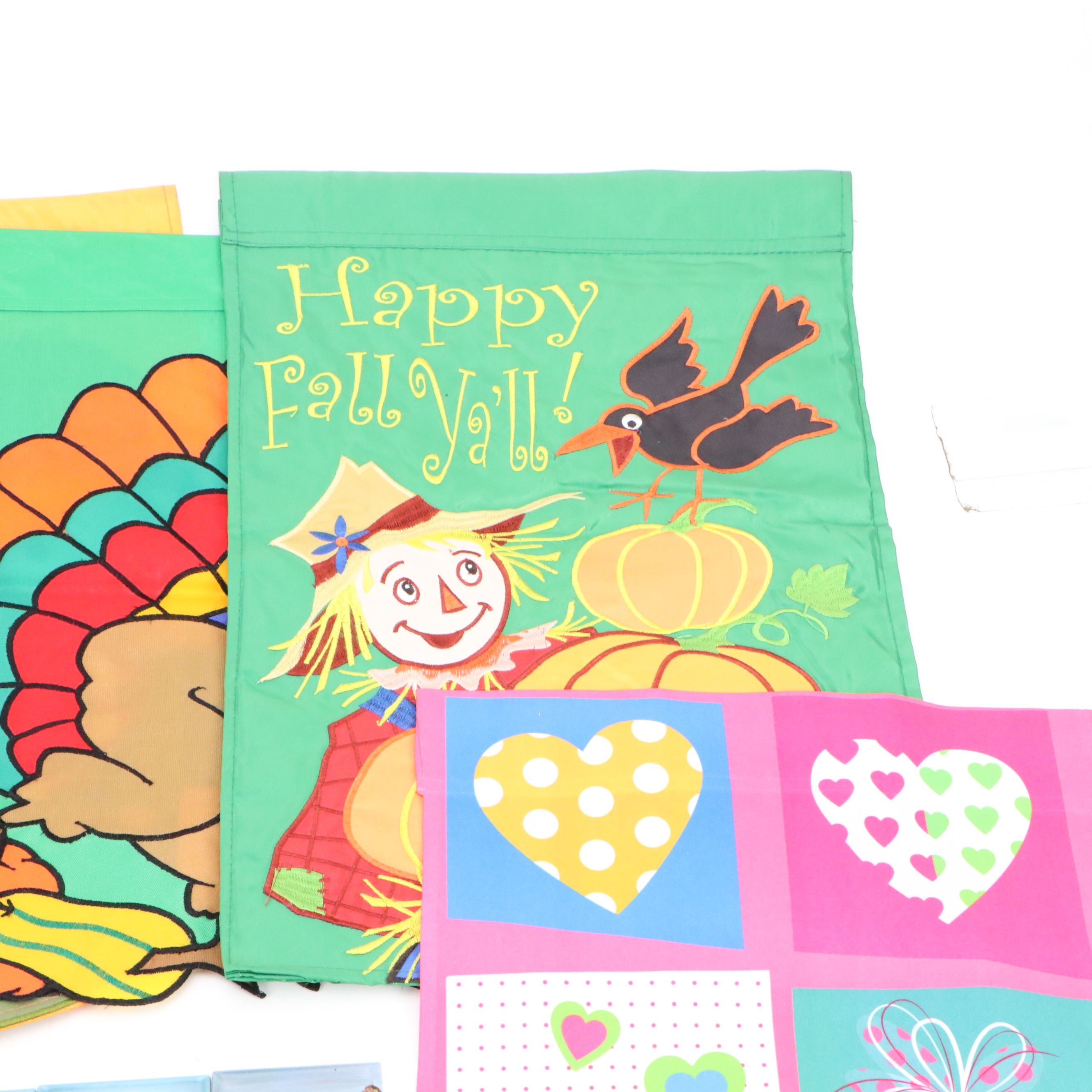 Seasonal Garden Flags with Hand-Painted Switchplates