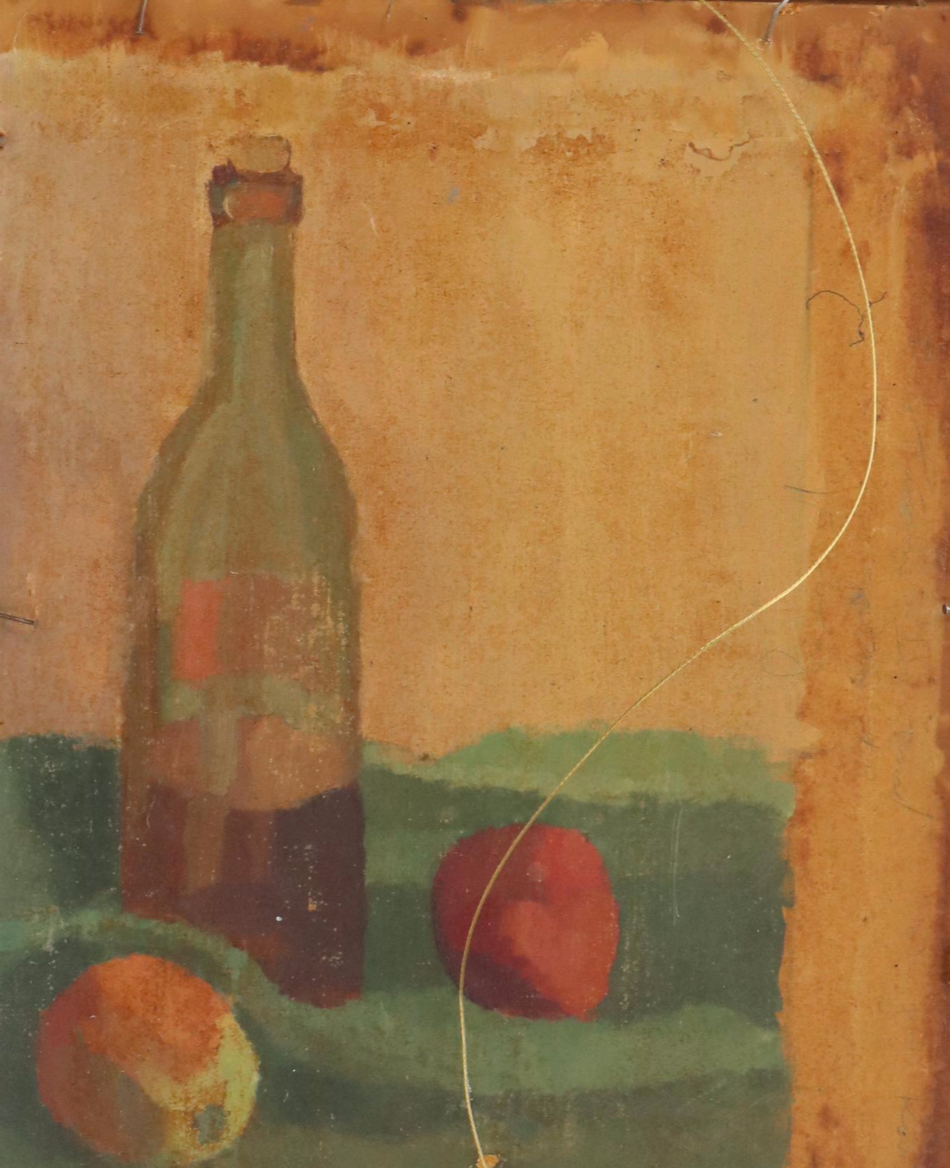 Village Landscape Oil Painting Signed Elsa Pārsson, 1944