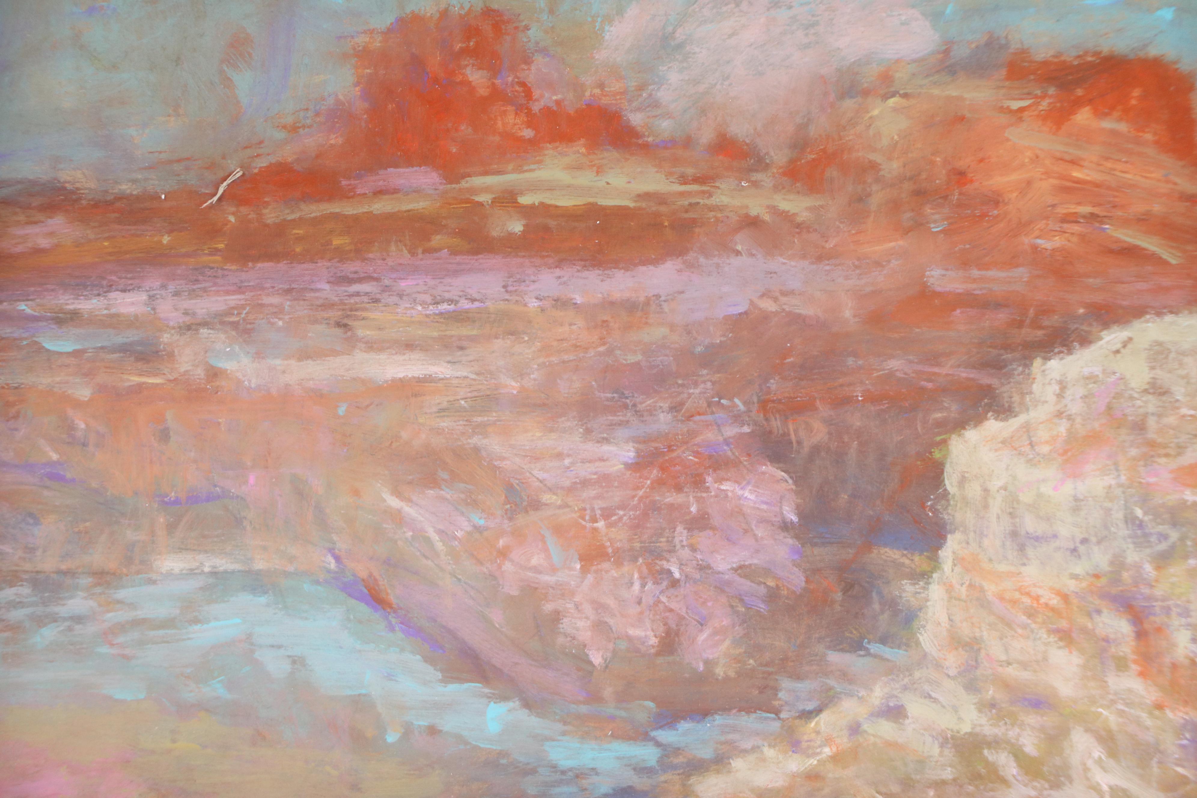 Robert Riddle Baker Landscape Acrylic Painting "Canyon of Light," 2024