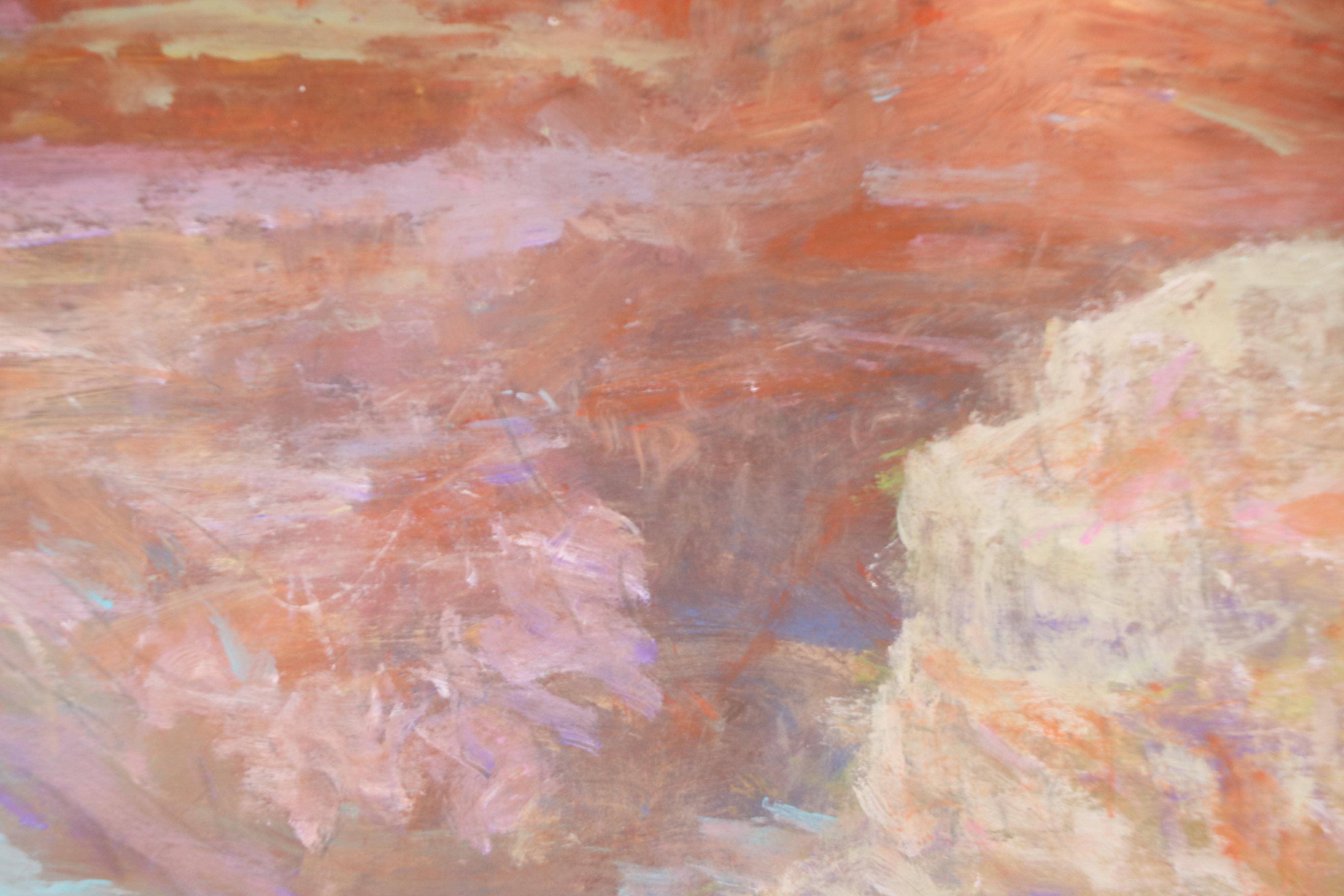 Robert Riddle Baker Landscape Acrylic Painting "Canyon of Light," 2024