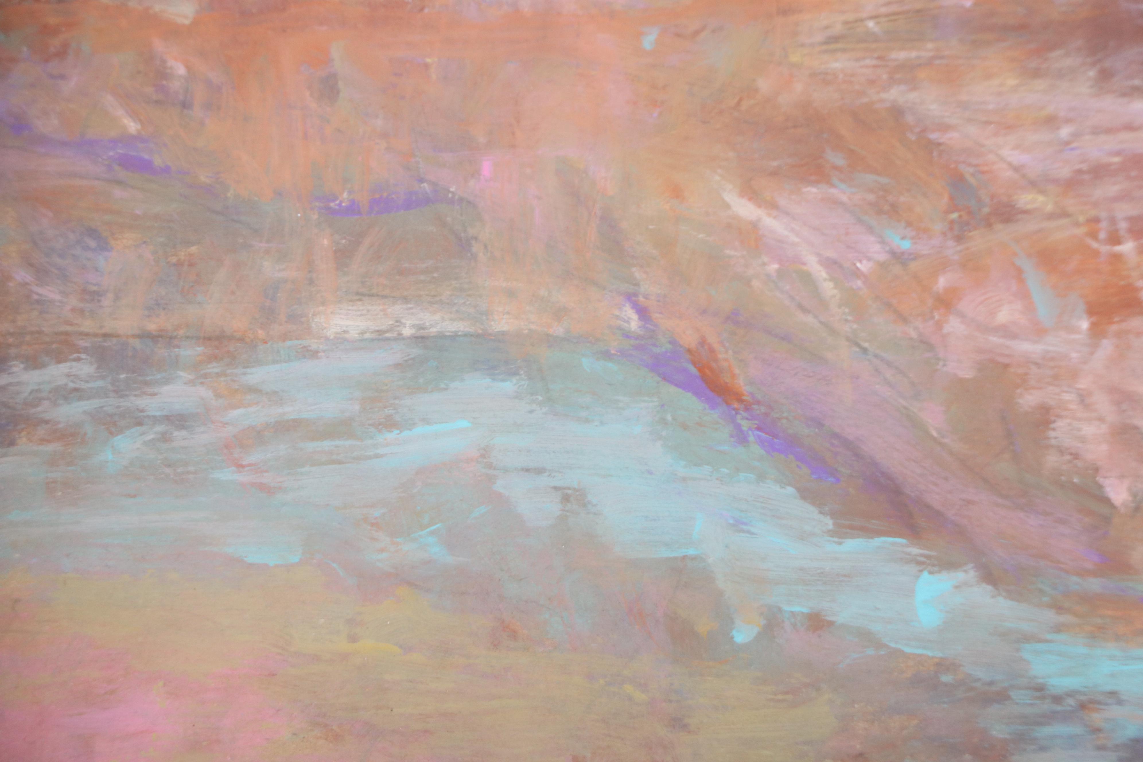 Robert Riddle Baker Landscape Acrylic Painting "Canyon of Light," 2024