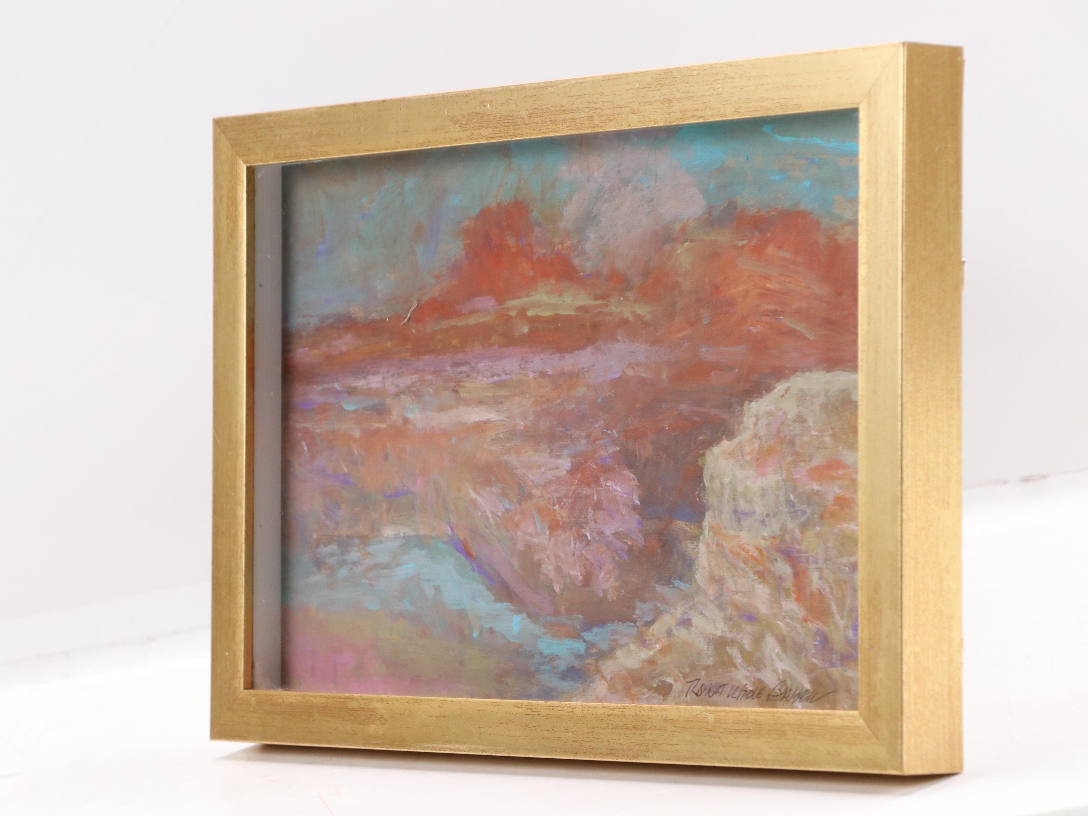 Robert Riddle Baker Landscape Acrylic Painting "Canyon of Light," 2024