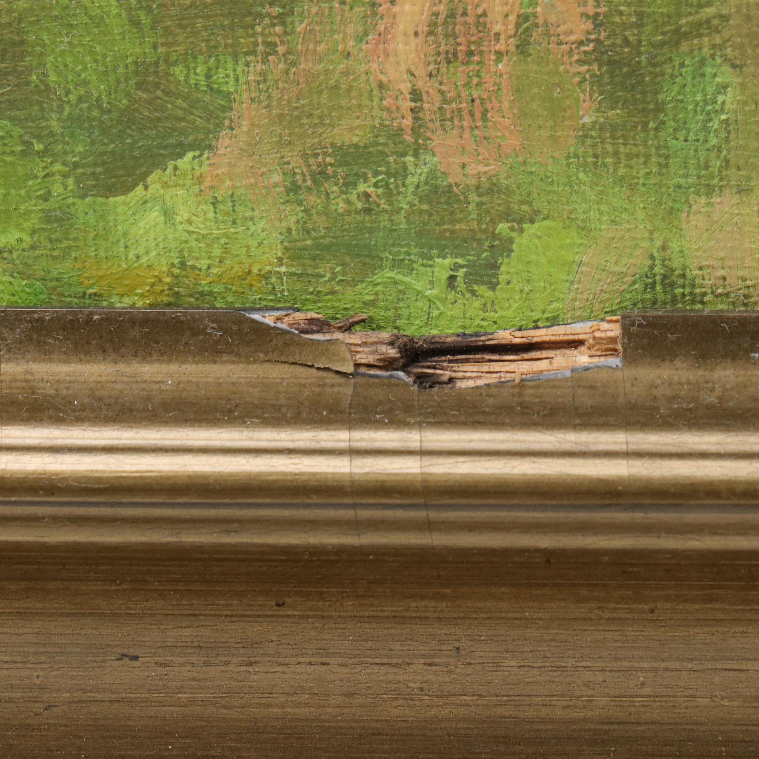 E. Torgny Oil Painting "Høstaften (Autumn Evening)," 20th Century