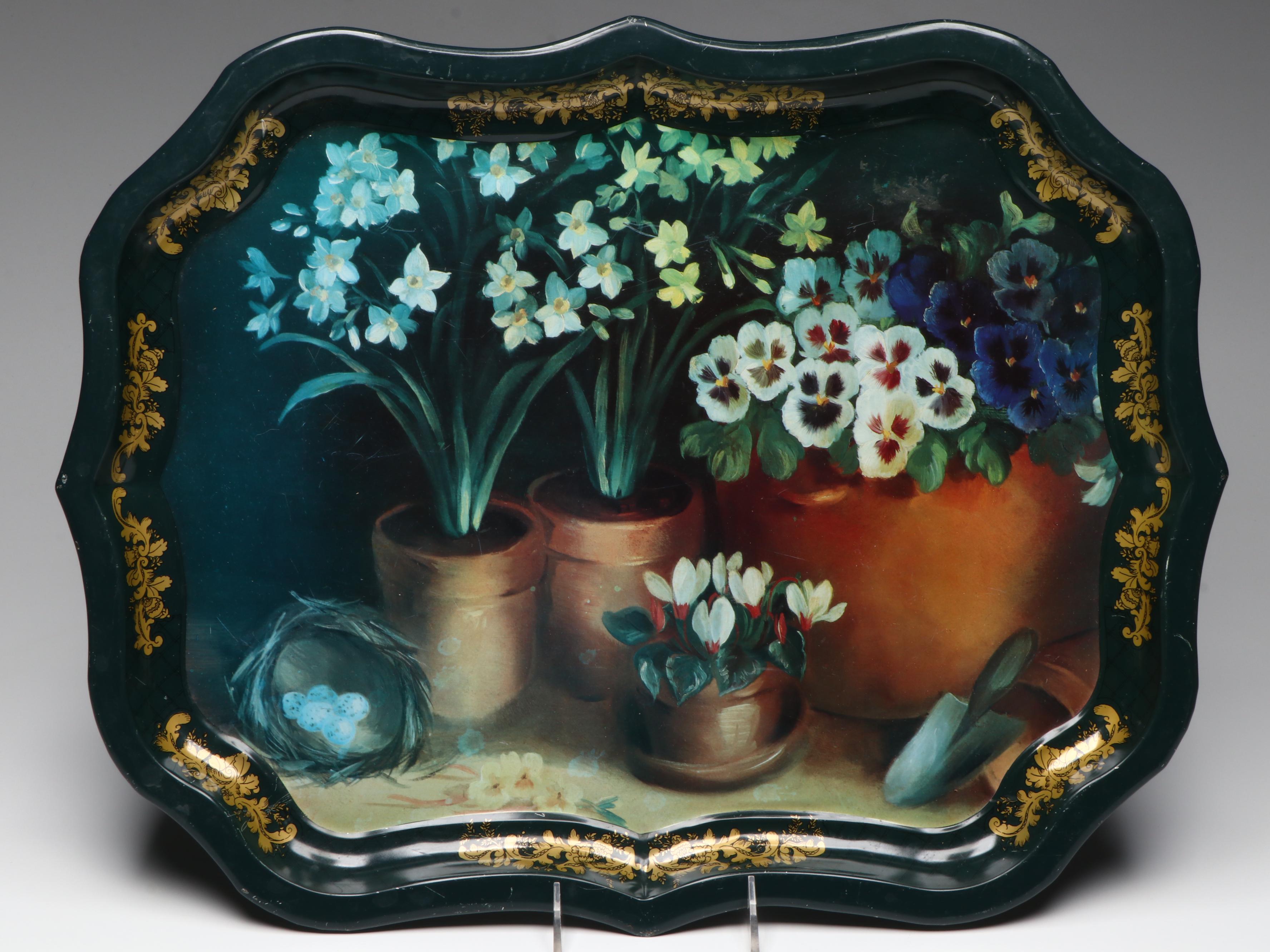 Northwood with Other Green Opalescent Bowls and Other Décor