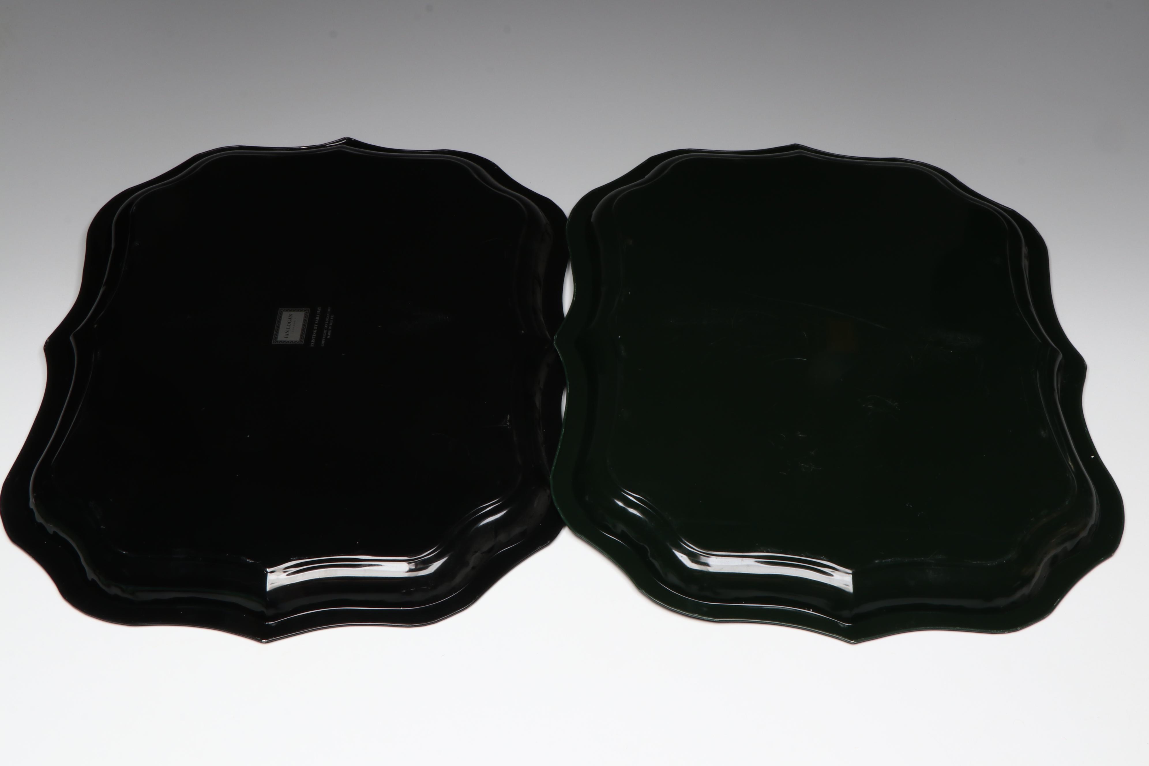 Northwood with Other Green Opalescent Bowls and Other Décor