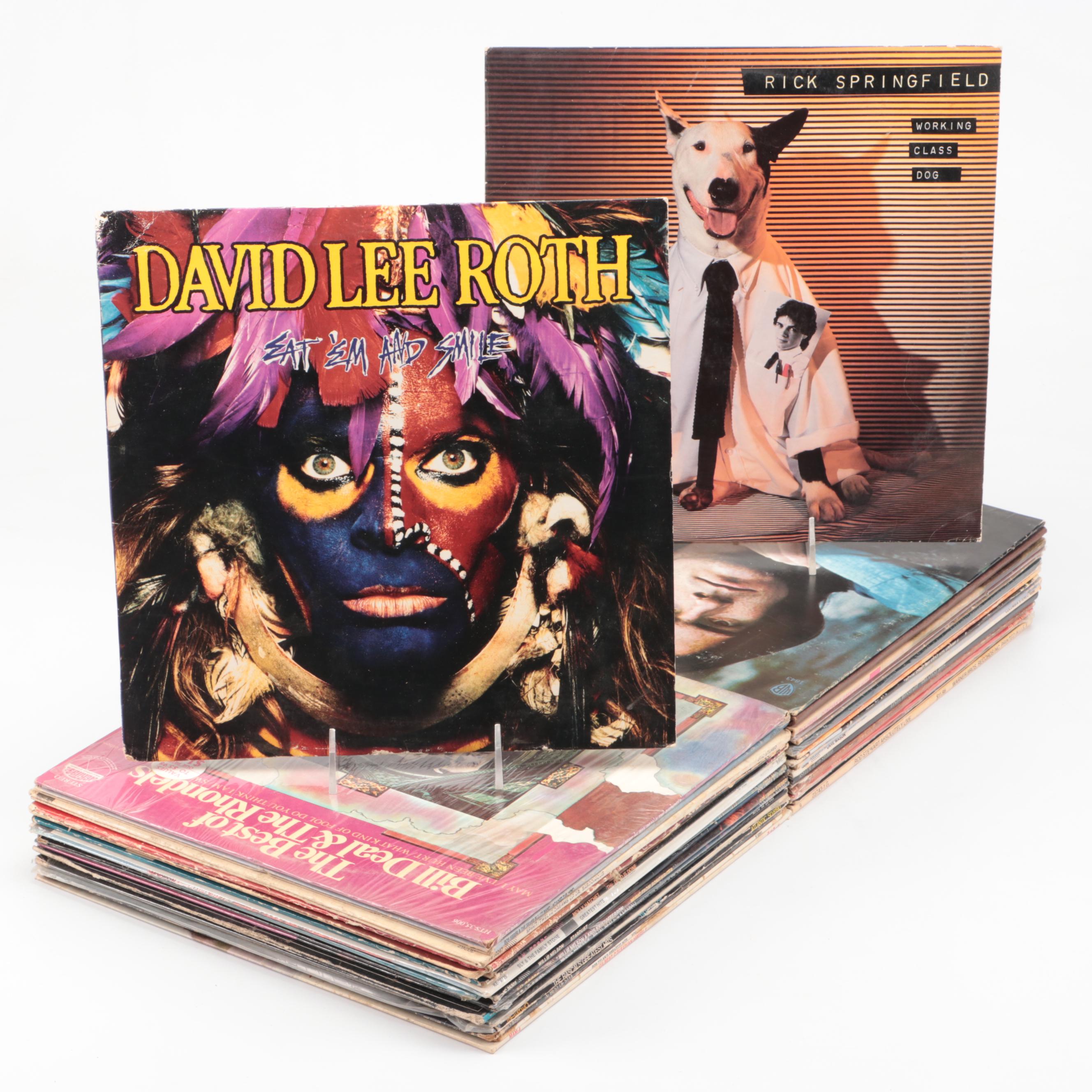 David Lee Roth, Rick Springfield, Styx, Donovan, and More Vinyl Record Albums
