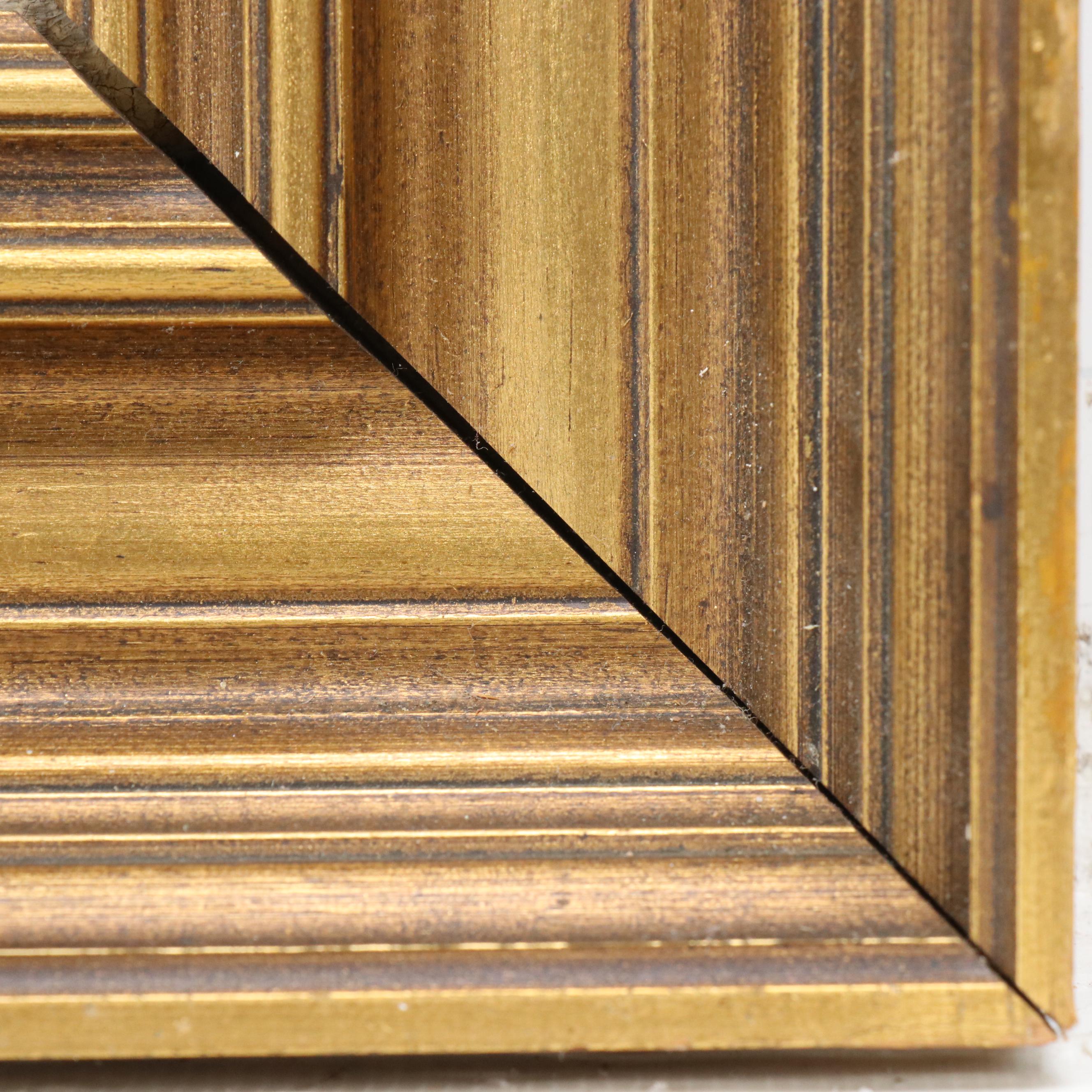 Marius Skov Oil Painting of House in Winter, Mid 20th Century