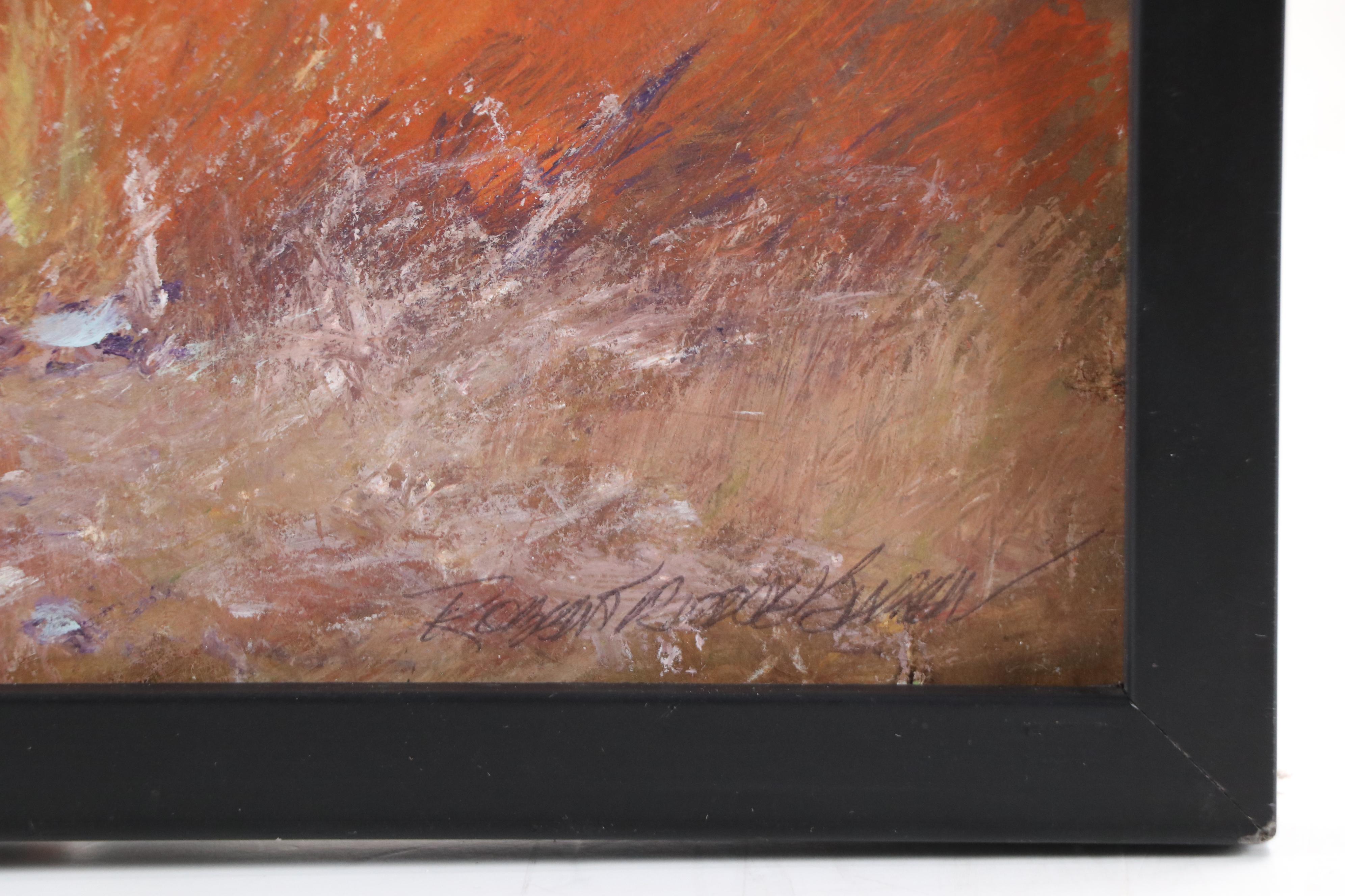 Robert Riddle Baker Landscape Acrylic Painting "Field Stones," 2025