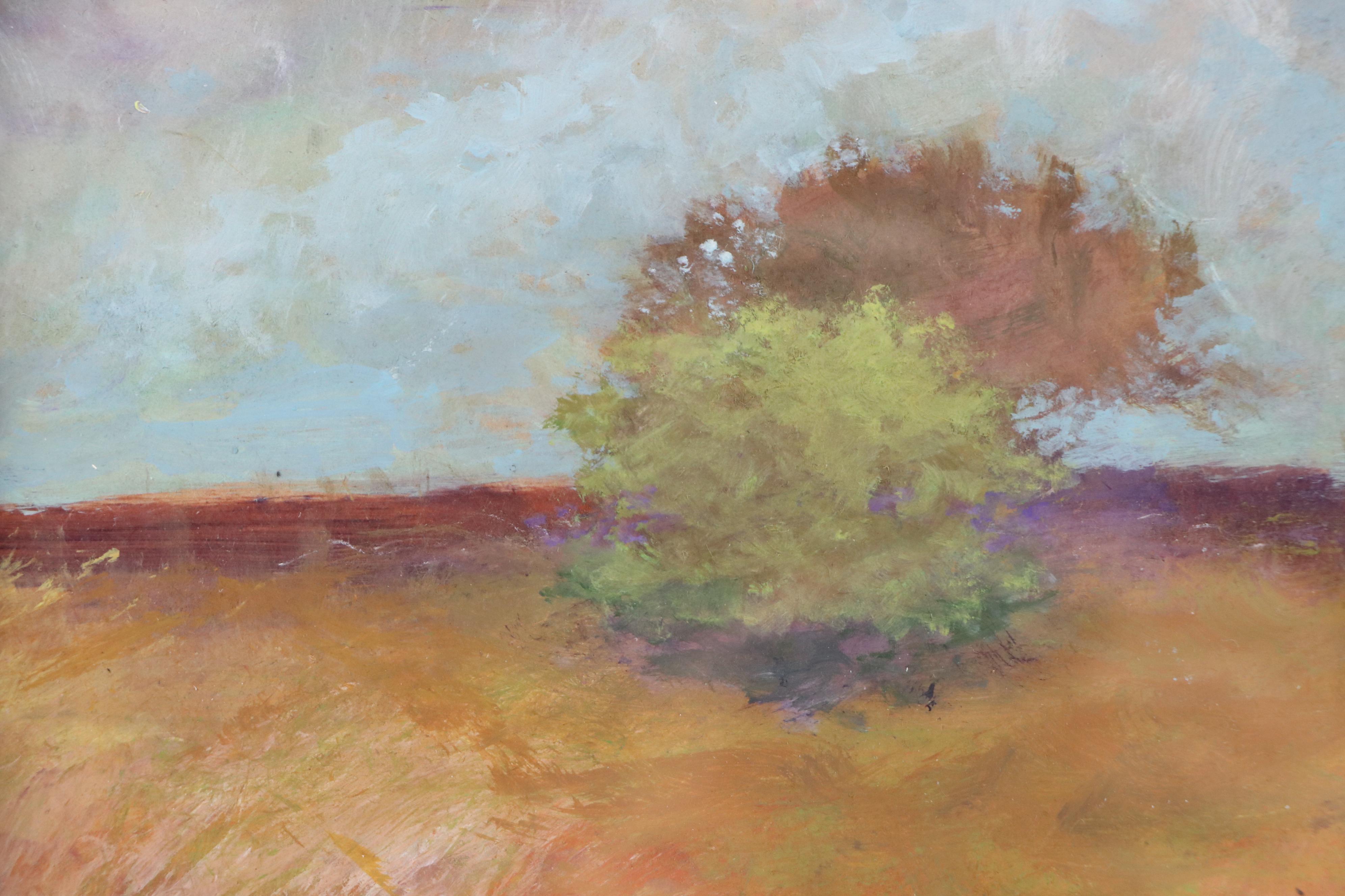 Robert Riddle Baker Landscape Acrylic Painting "Field Stones," 2025