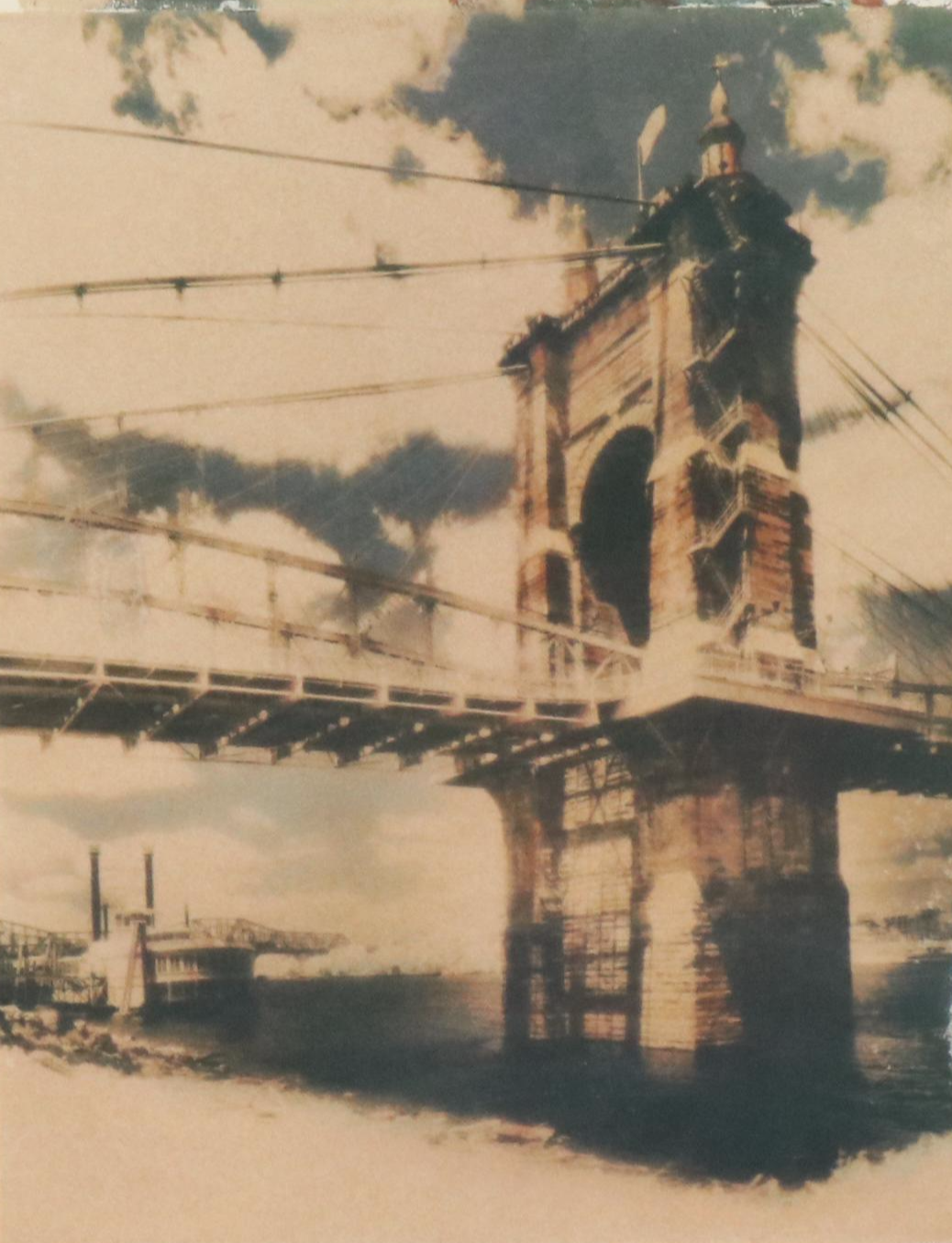 S. Lyons Offset Lithographs "Fountain Square" and Other, Late 20th Century