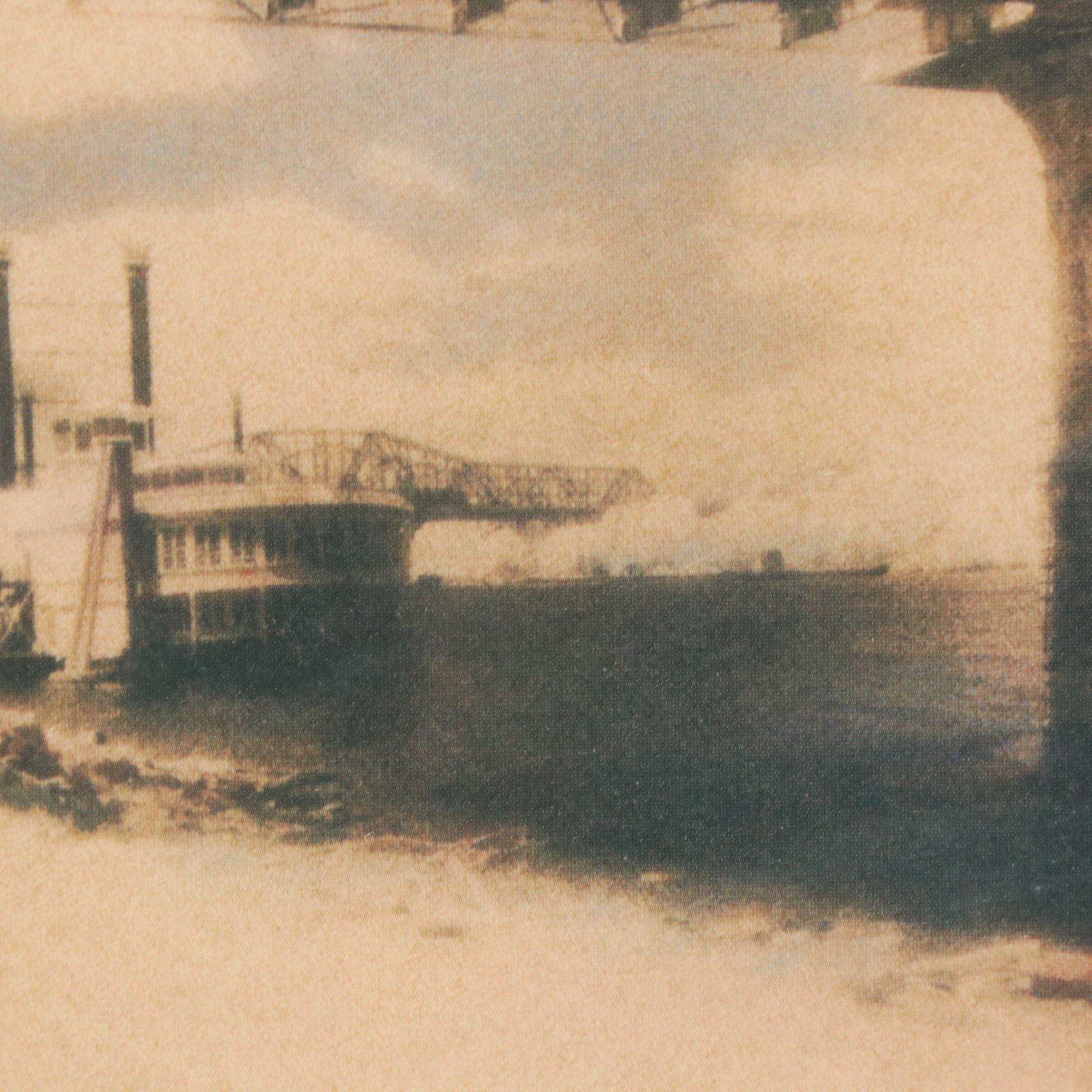 S. Lyons Offset Lithographs "Fountain Square" and Other, Late 20th Century