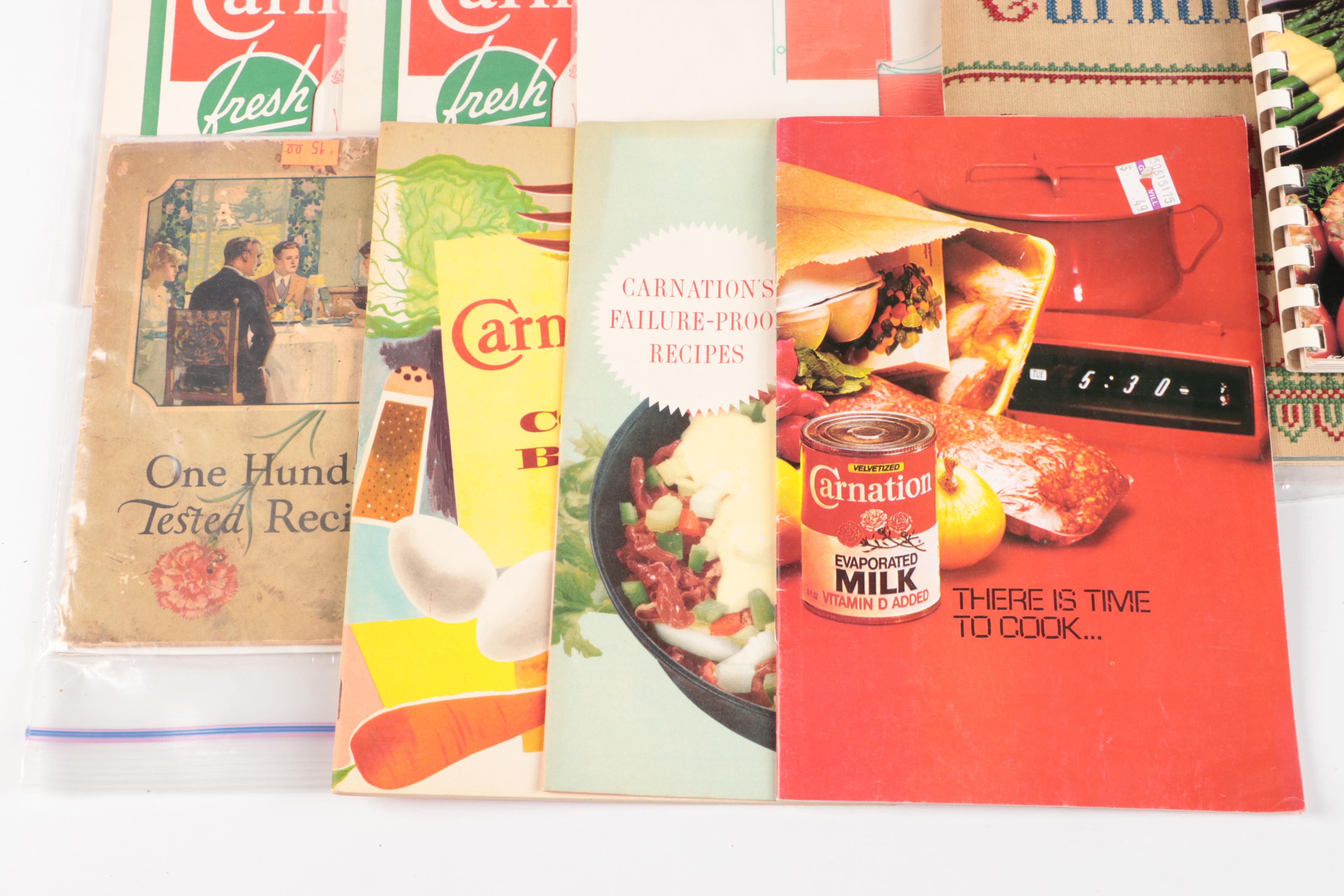 Carnation Milk Cookbooks, Bumper Stickers, and Other Memorablia