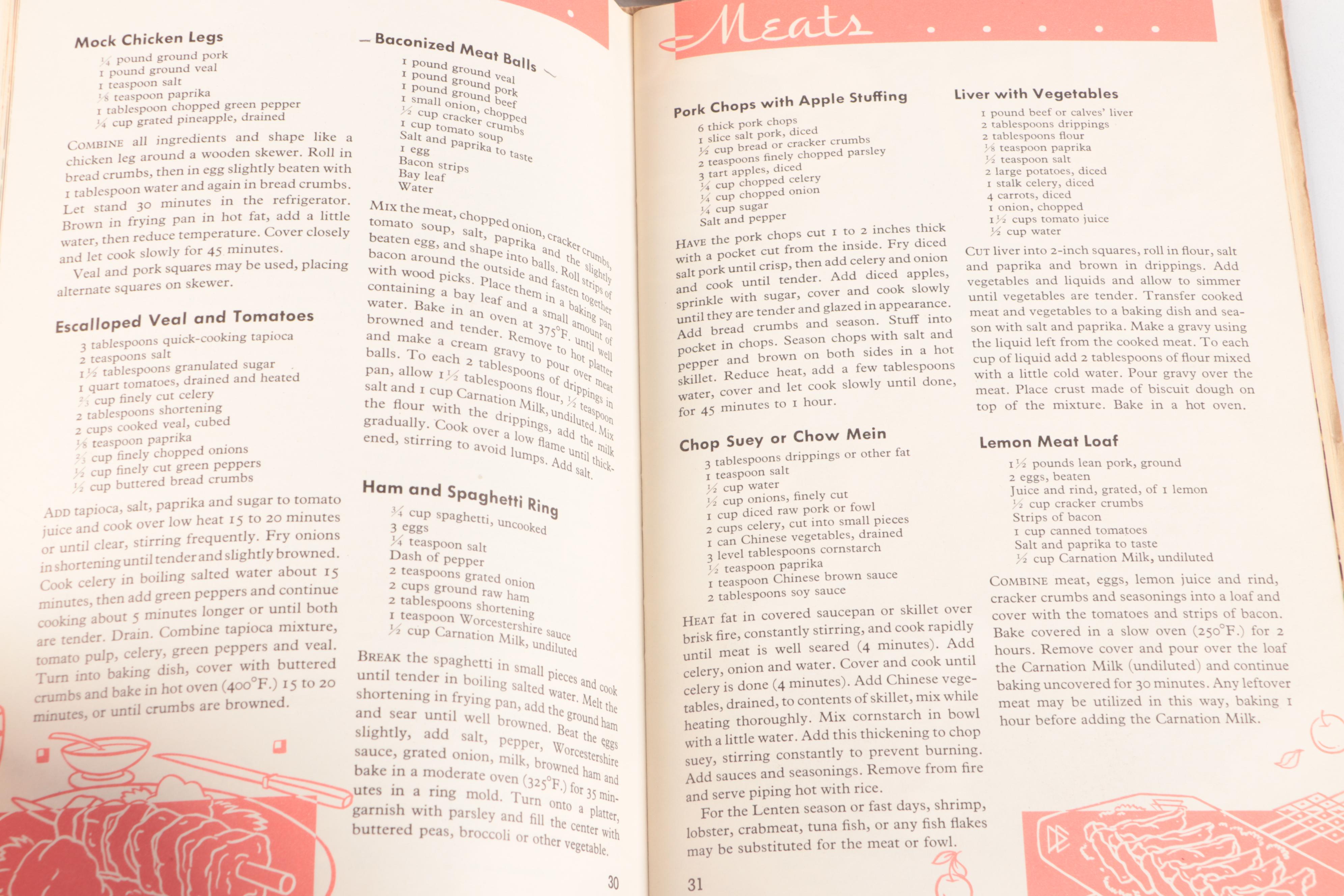 Carnation Milk Cookbooks, Bumper Stickers, and Other Memorablia