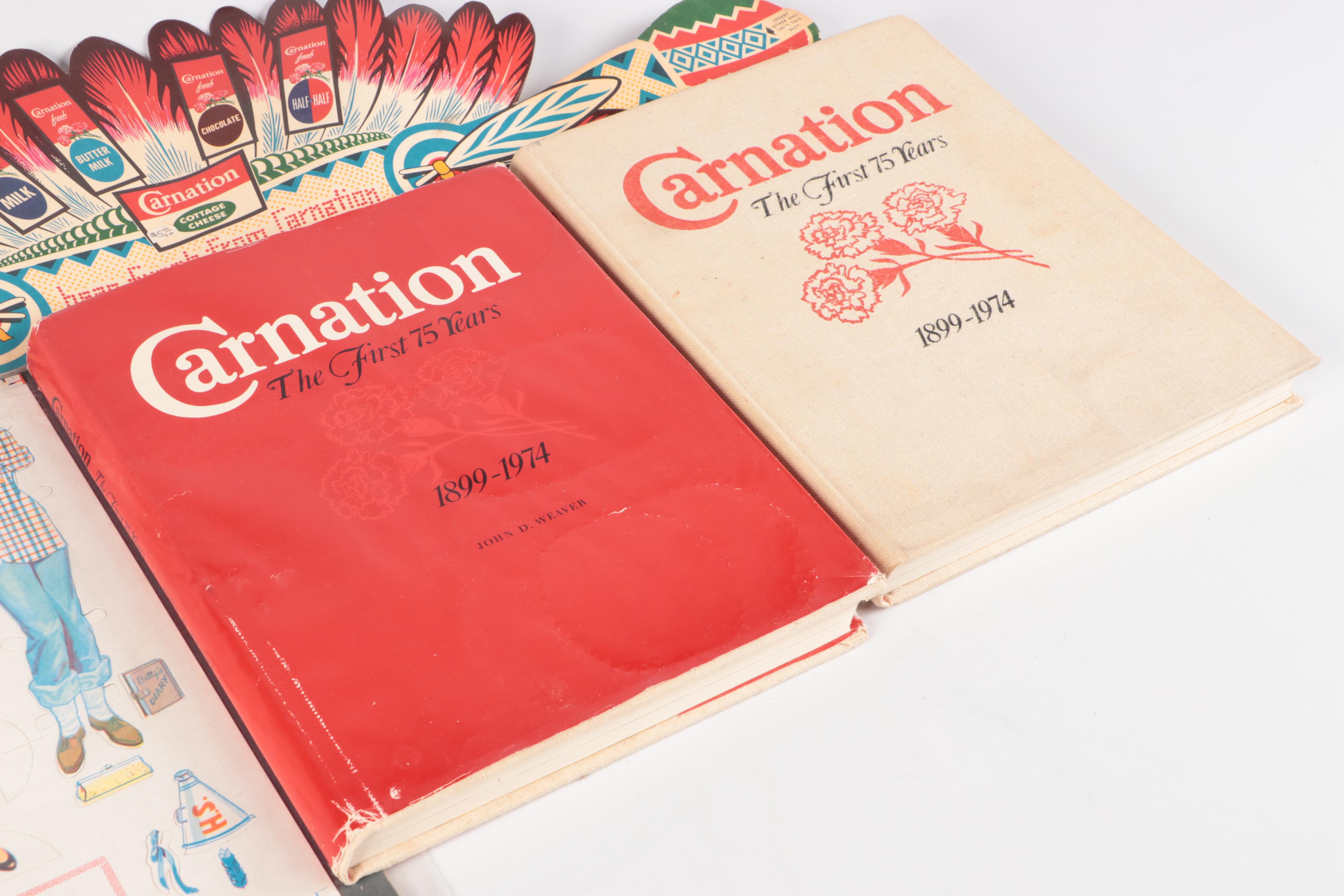 Carnation Milk Cookbooks, Bumper Stickers, and Other Memorablia