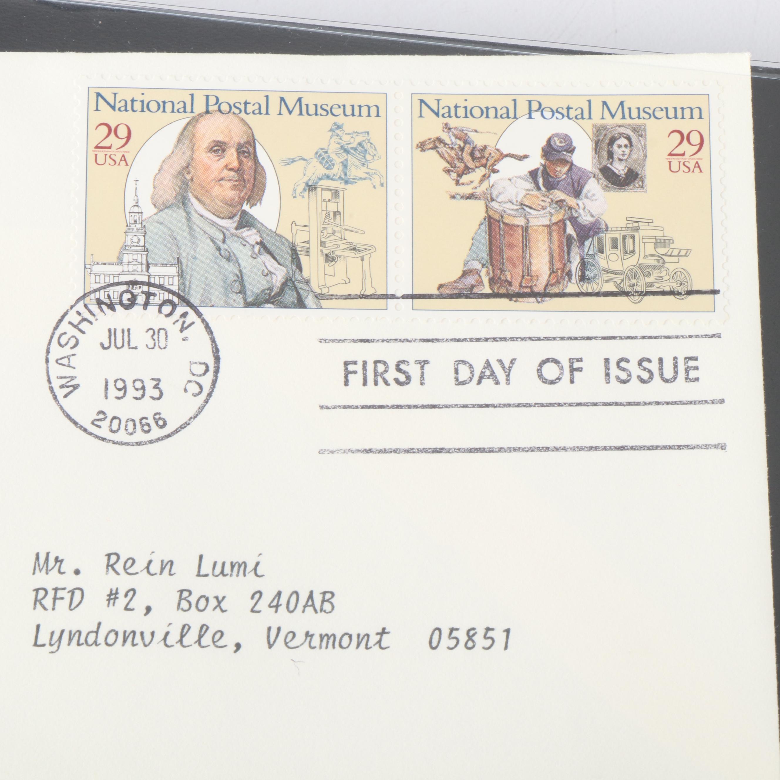 Eleven Albums of U.S. First Day Covers, Unaddressed, Various Subjects