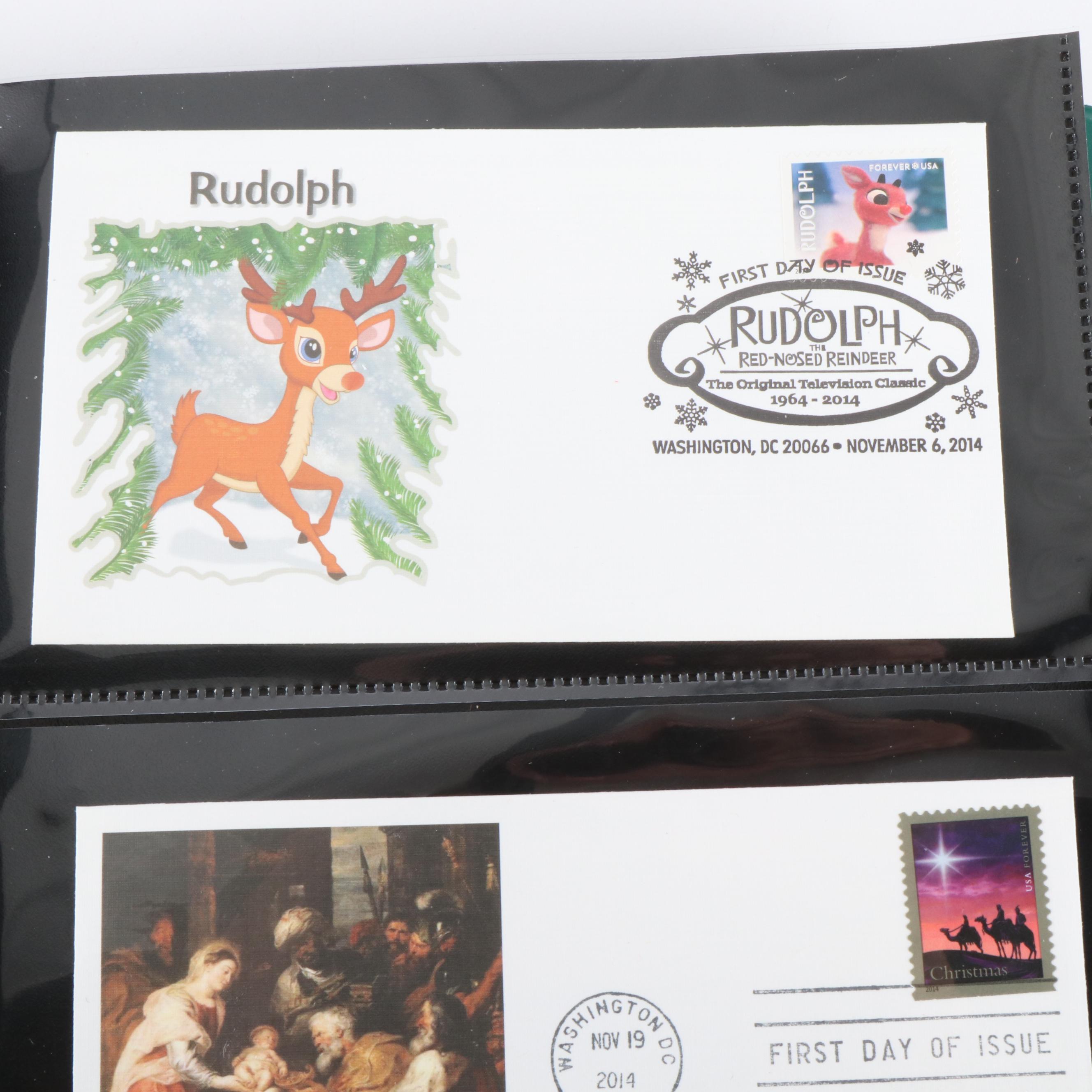 Eleven Albums of U.S. First Day Covers, Unaddressed, Various Subjects