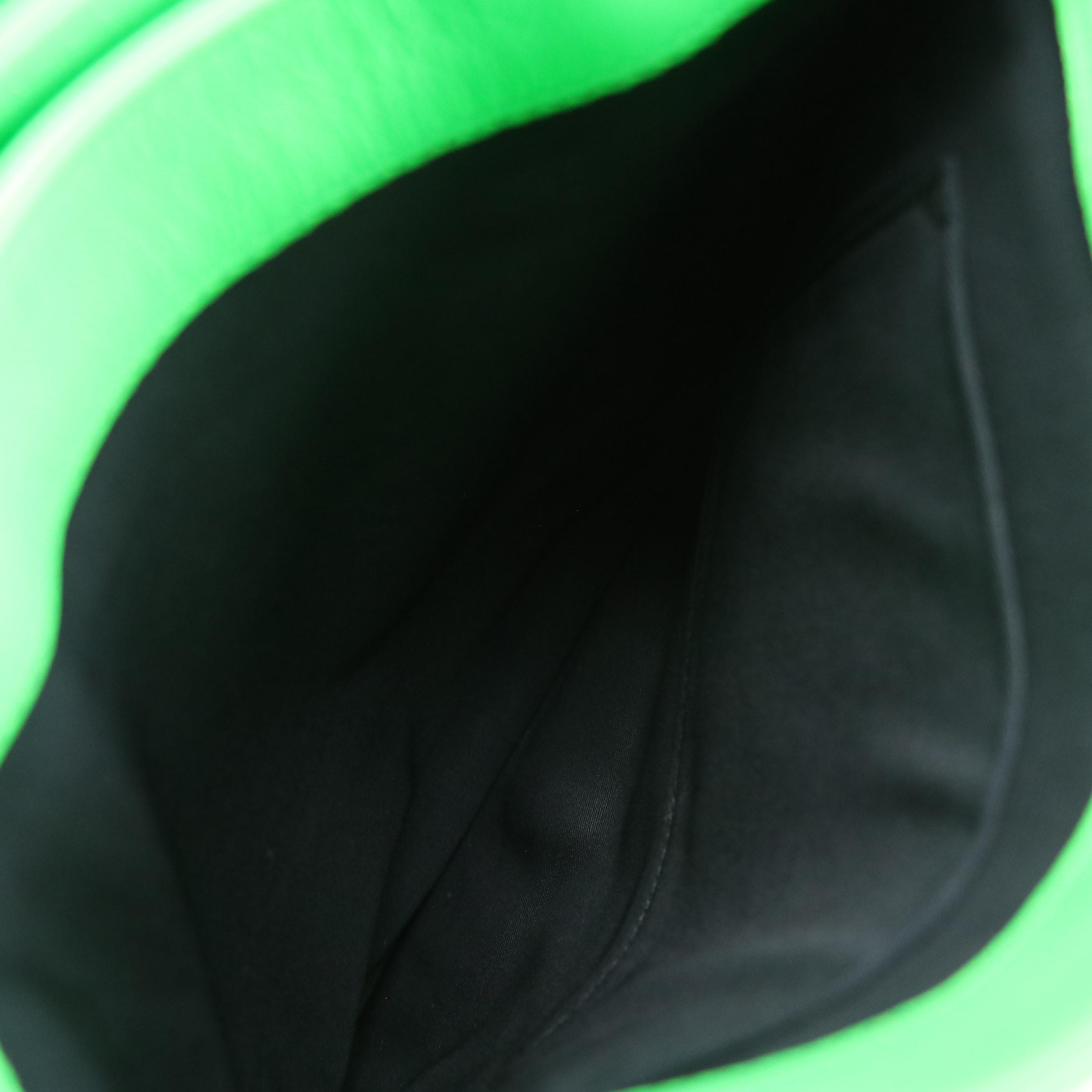 Miu Miu Wing Strap Two-Way Messenger Bag in Neon Green Lambskin Leather