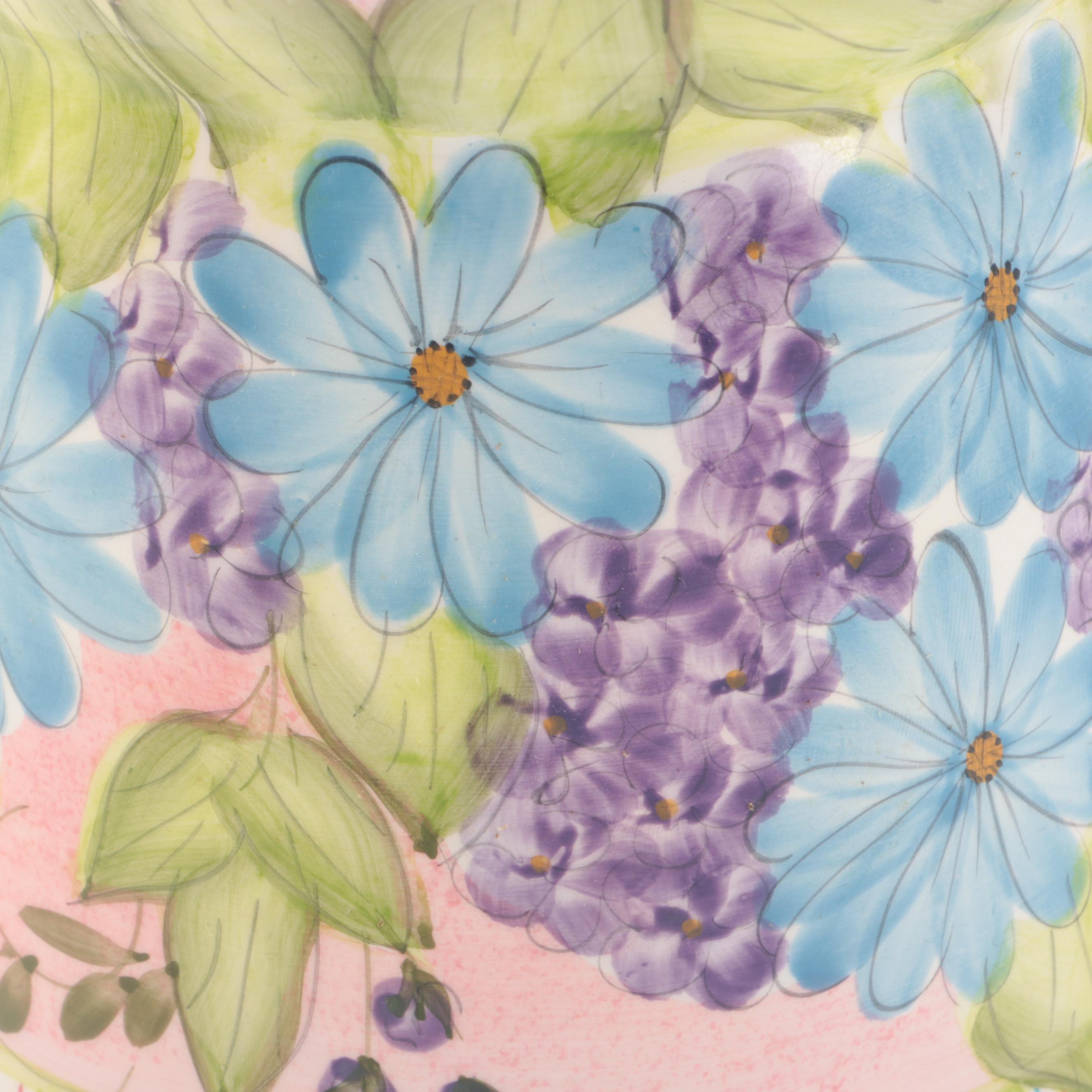 Los Angeles Pottery Pitcher, Mudpie Ceramic Birdhouse, and Tulip Ceramic Teapot