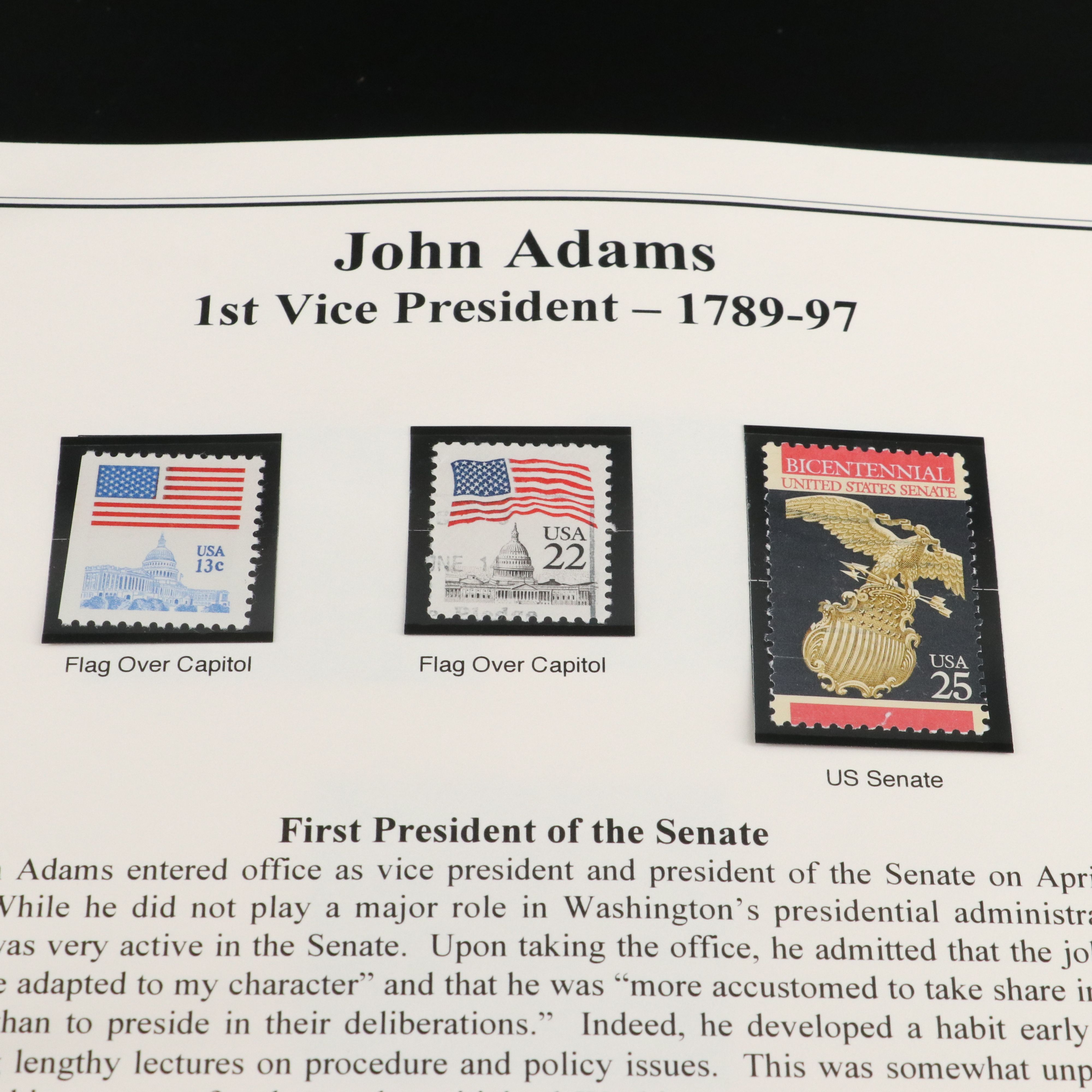 46 First Ladies and Vice Presidents Colorized One Dollar Coins and Stamps