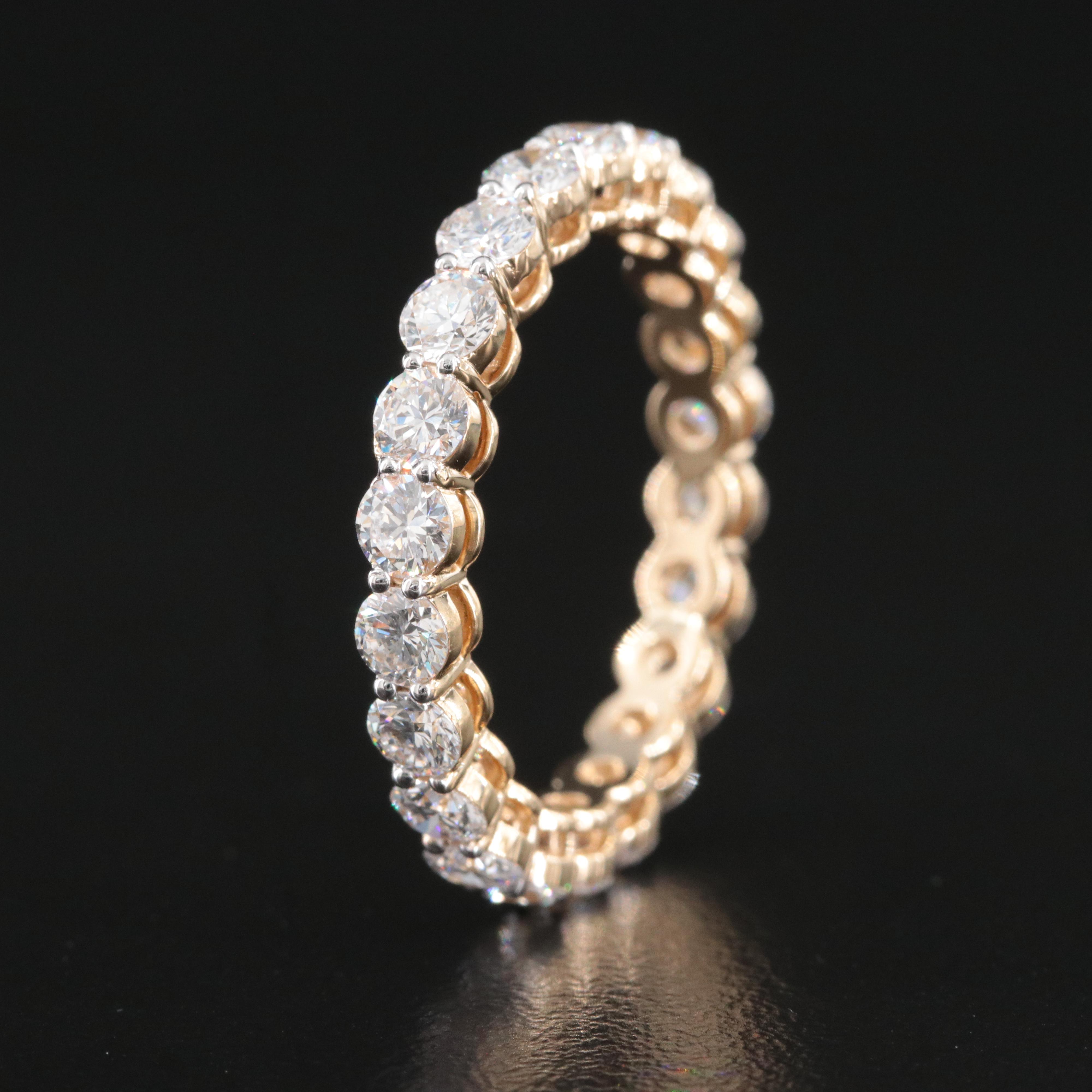 14K 2.19 CTW Lab Grown Diamond Eternity Band