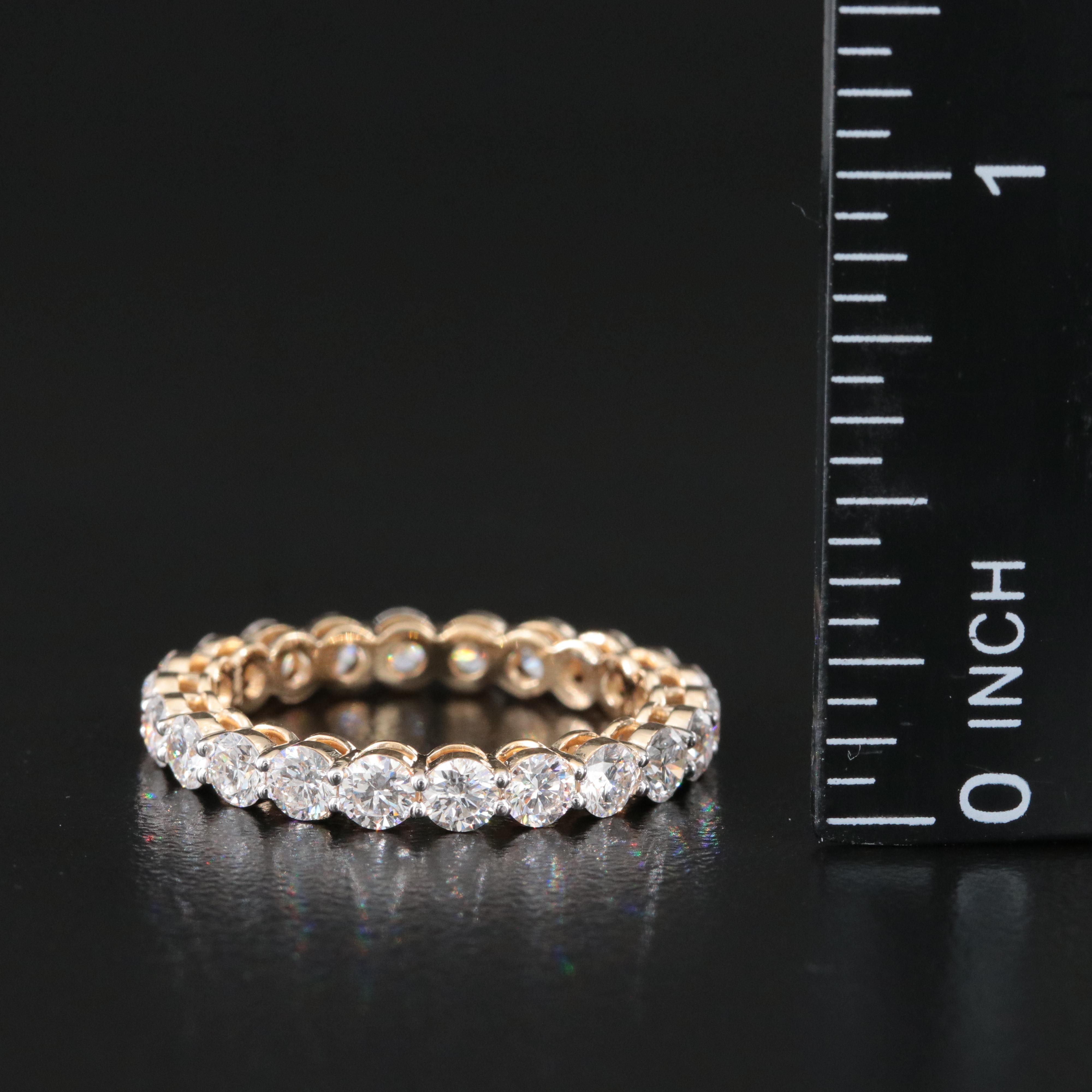 14K 2.19 CTW Lab Grown Diamond Eternity Band