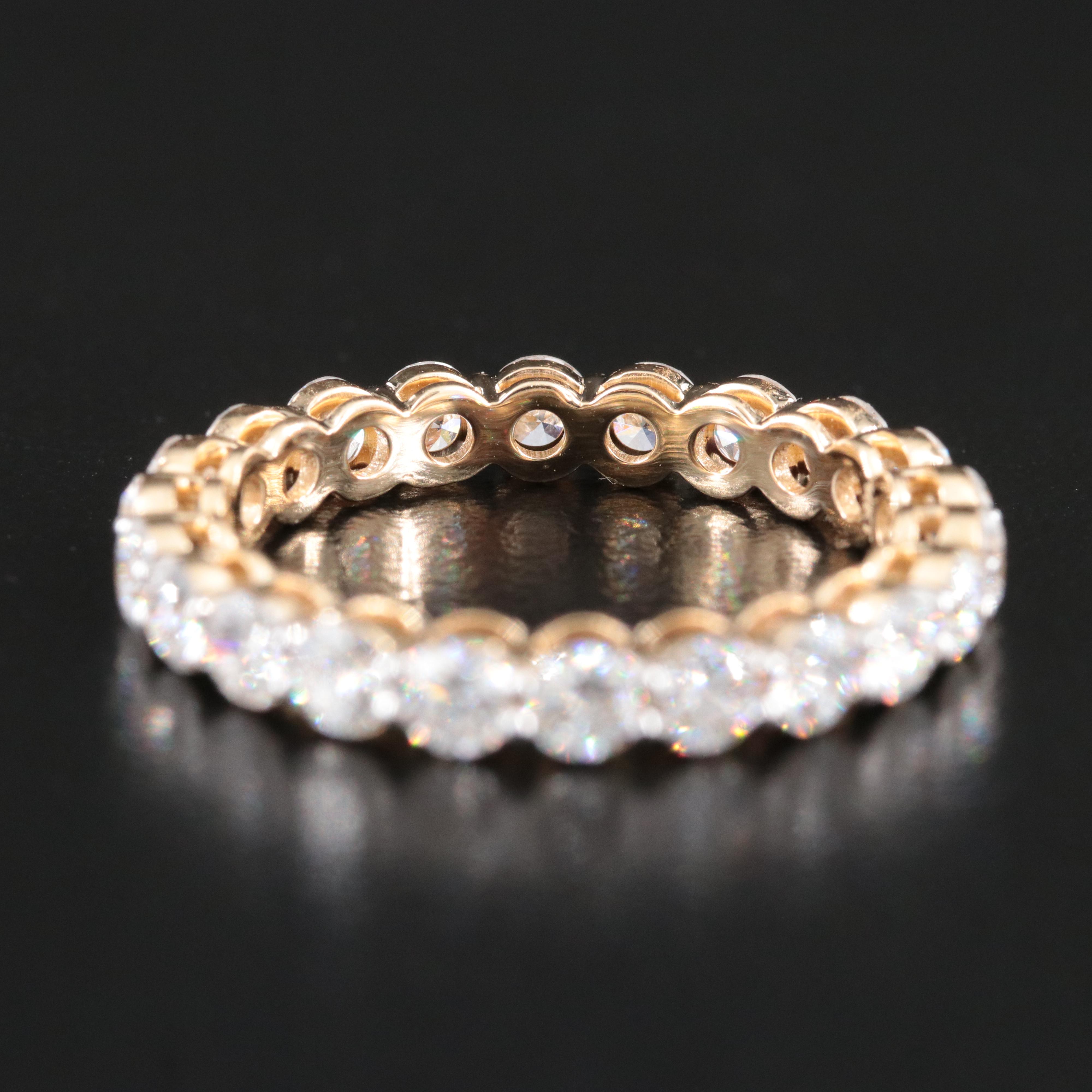 14K 2.19 CTW Lab Grown Diamond Eternity Band