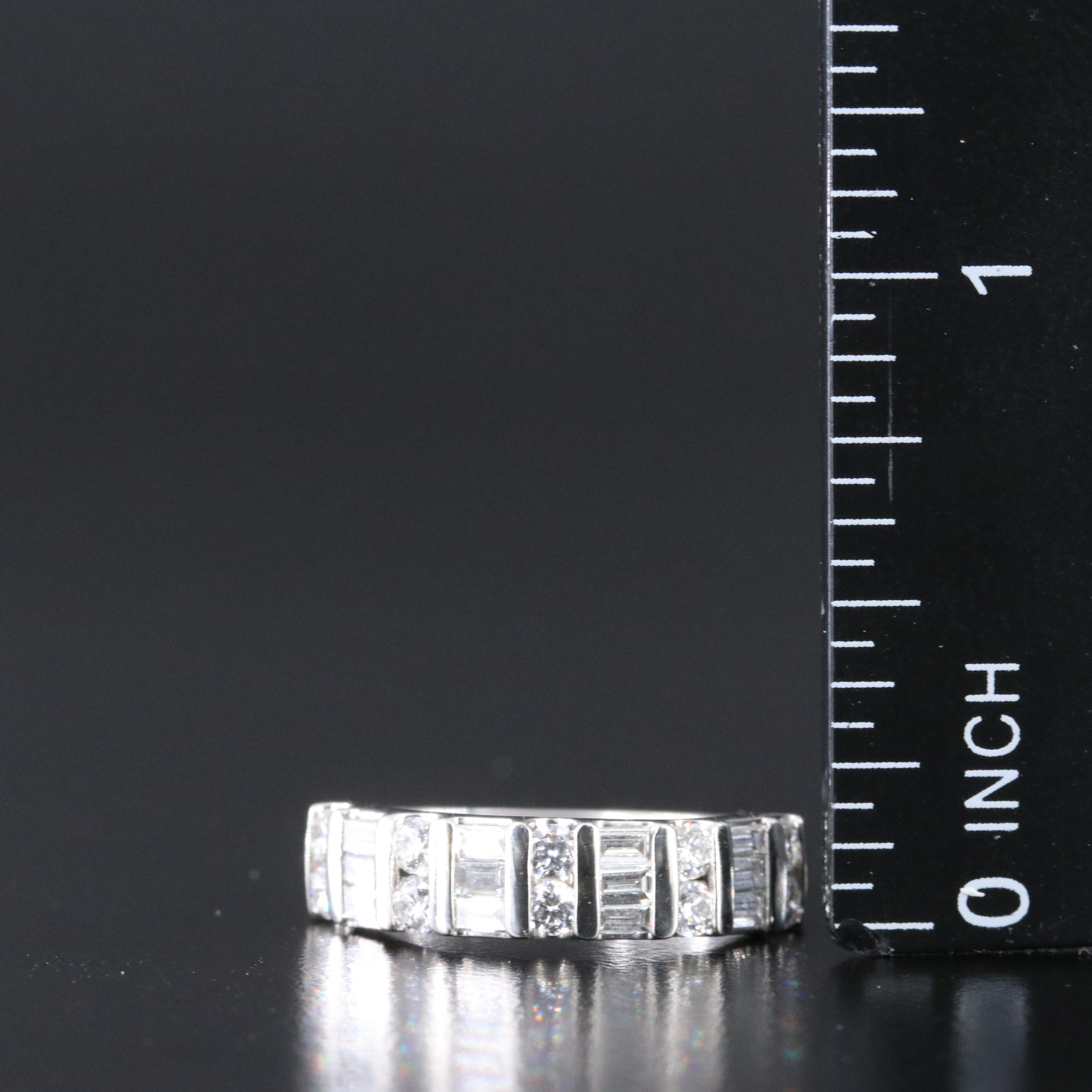 Platinum 0.76 CTW Diamond Ring