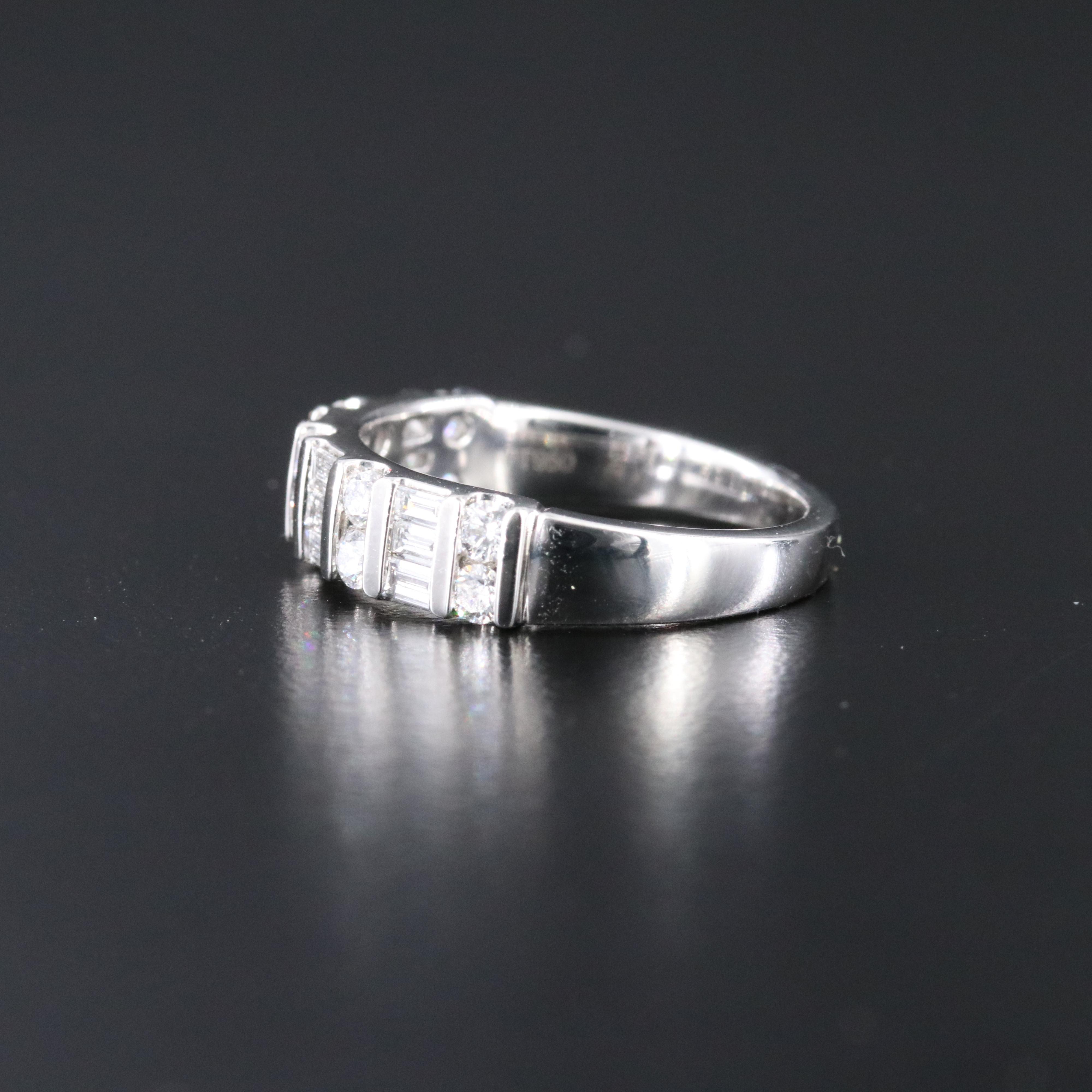Platinum 0.76 CTW Diamond Ring