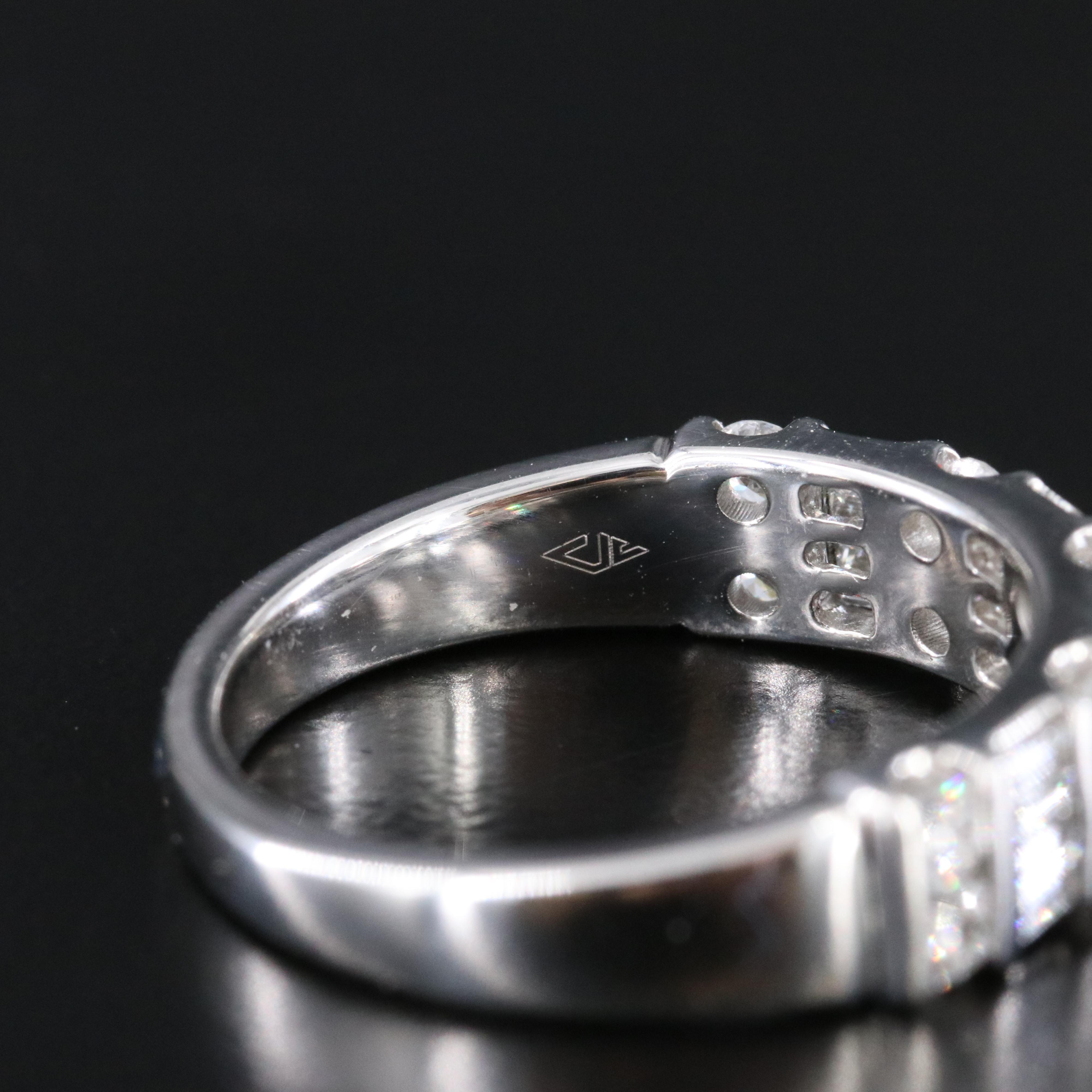 Platinum 0.76 CTW Diamond Ring