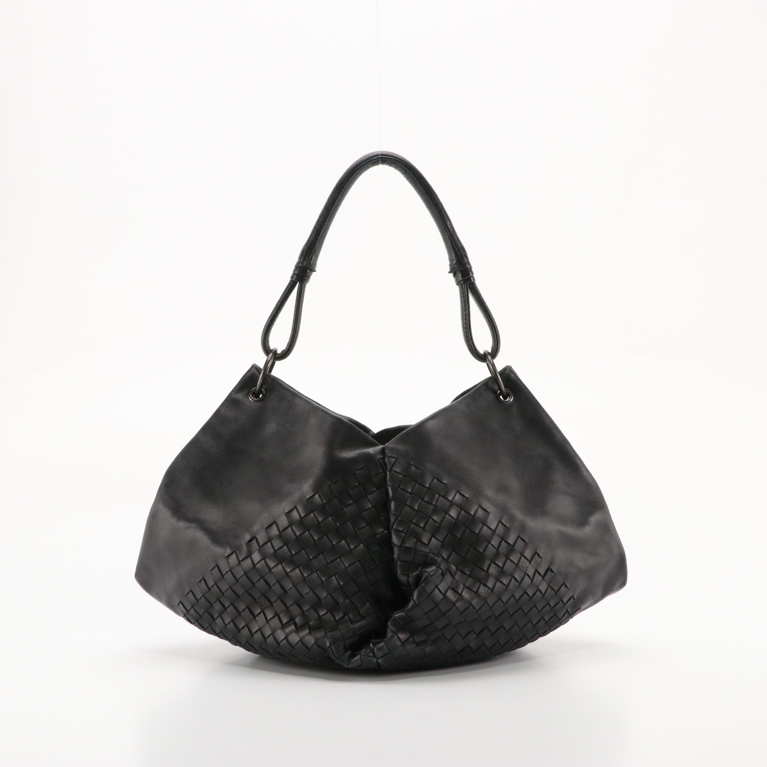 Bottega Veneta Intrecciato Lambskin Leather Hobo Bag