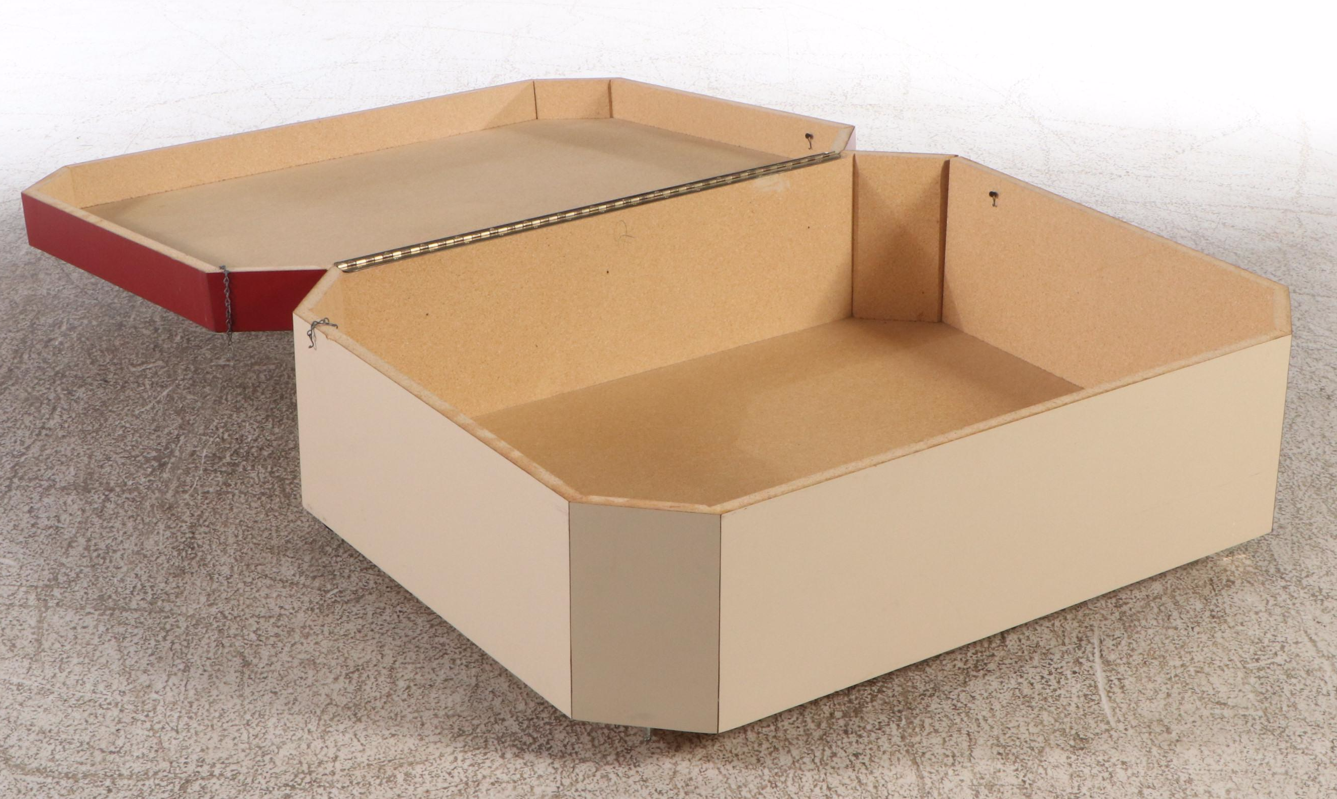 Pair of Modern Laminate Coffee Tables with Storage