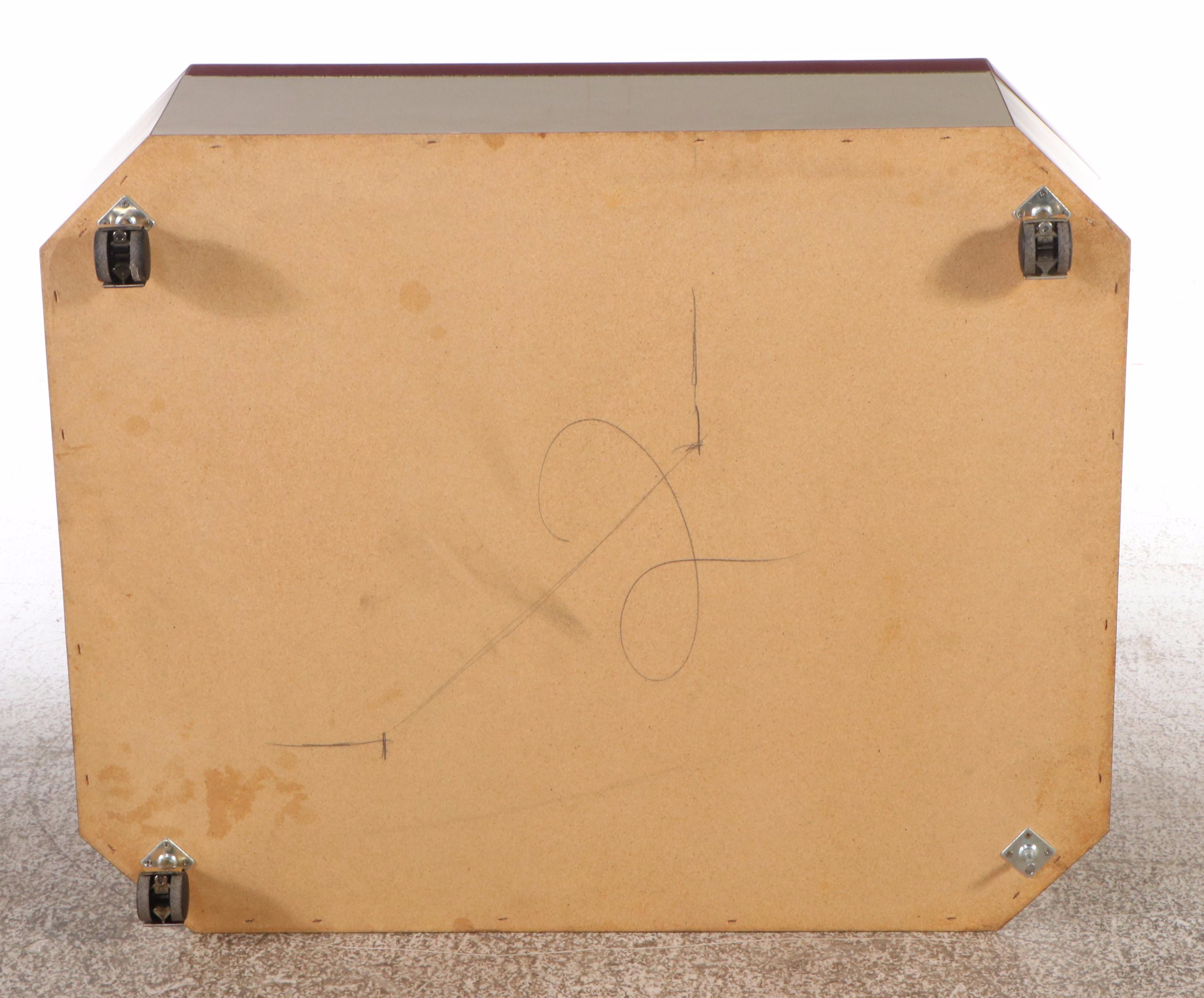 Pair of Modern Laminate Coffee Tables with Storage