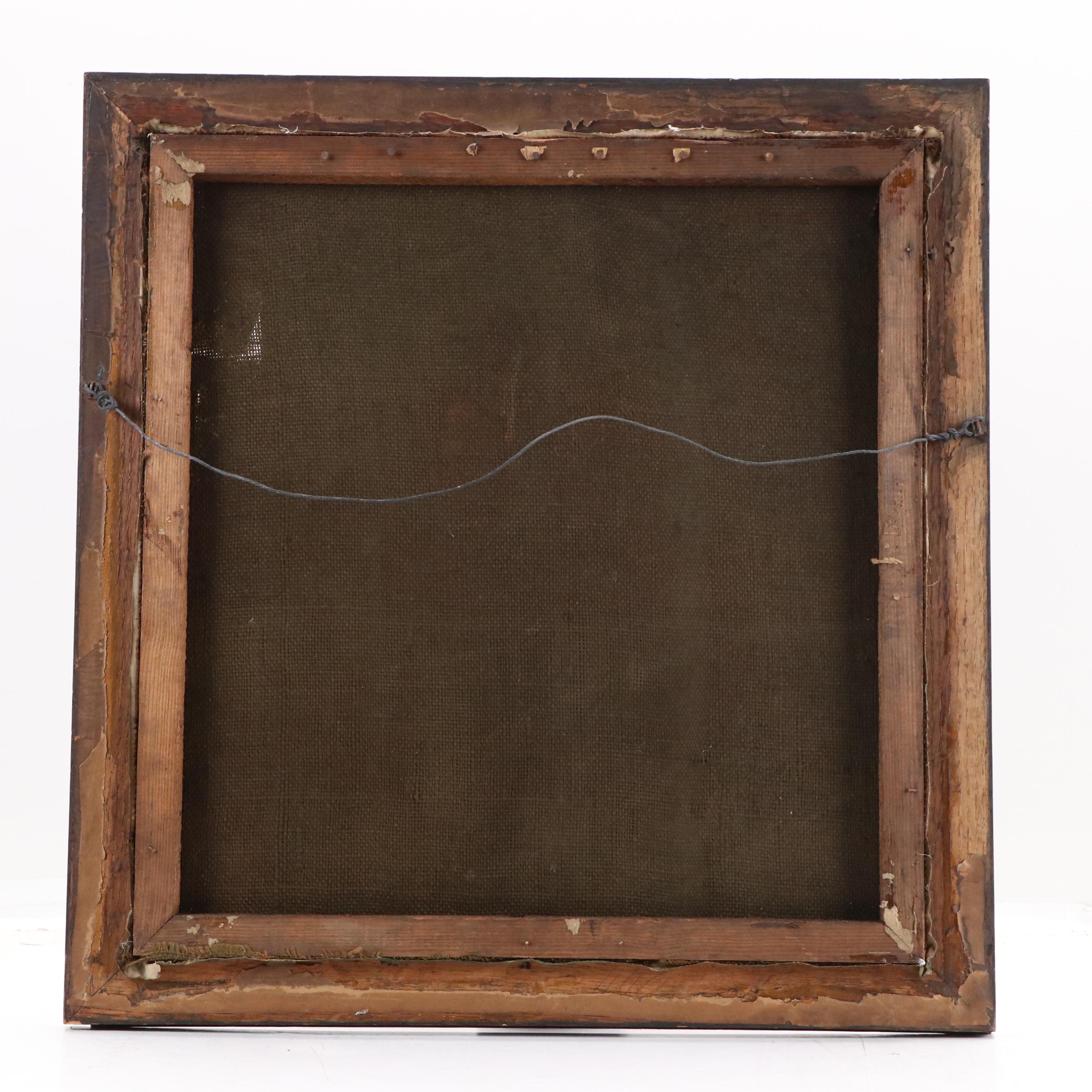 Allegorical Classical-Inspired Oil Painting of Lovers Walking in Field