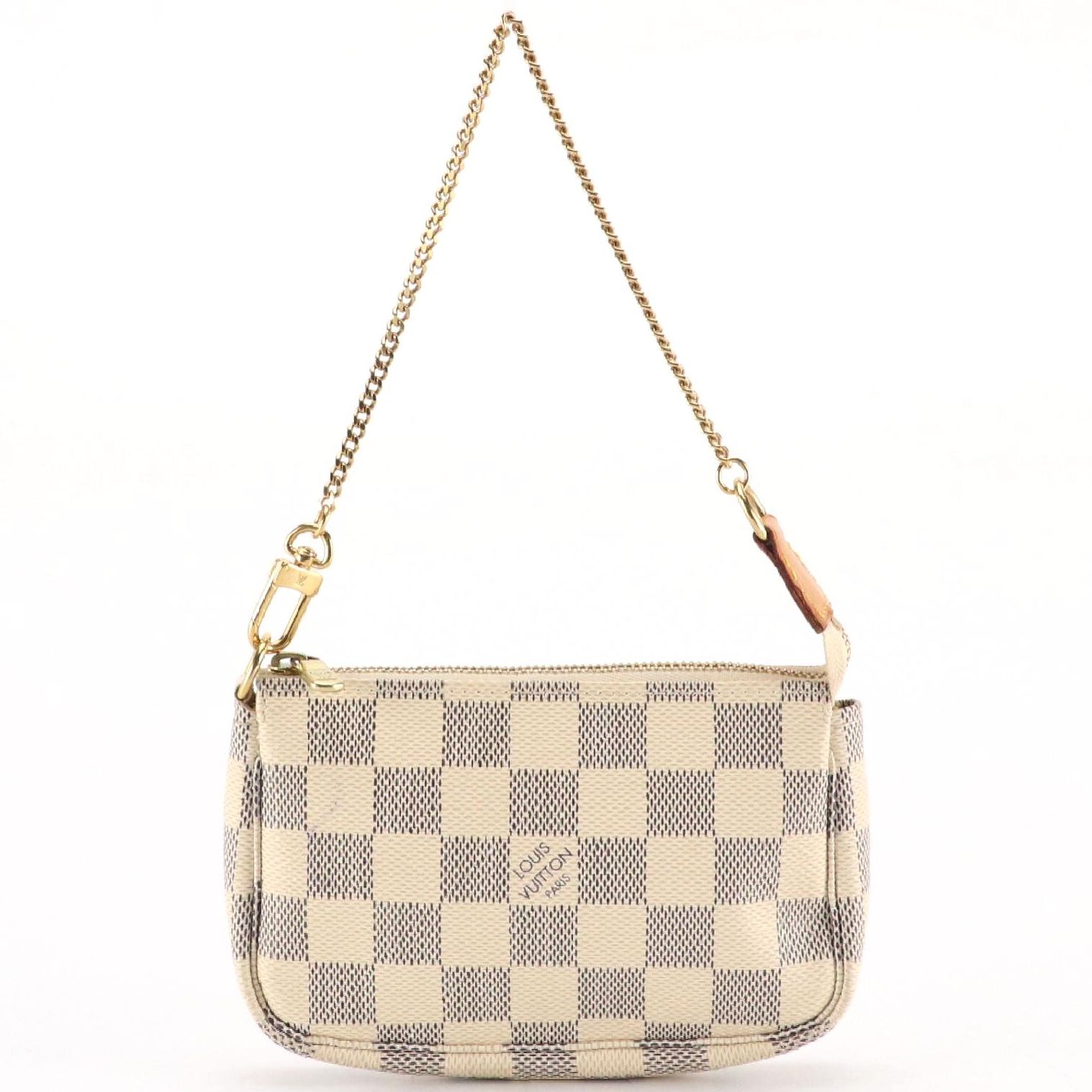 Louis Vuitton Mini Pochette Accessoires in Damier Azur Canvas