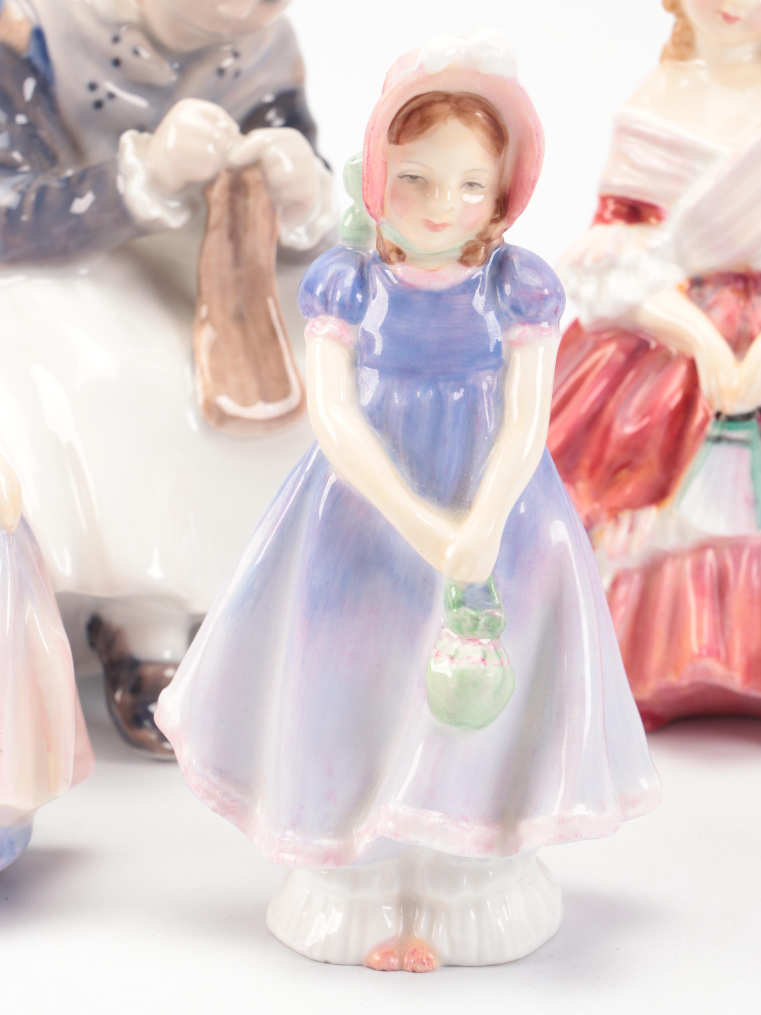 Royal Doulton "Bedtime," "Rose," "Peggy," and More Porcelain Figurines