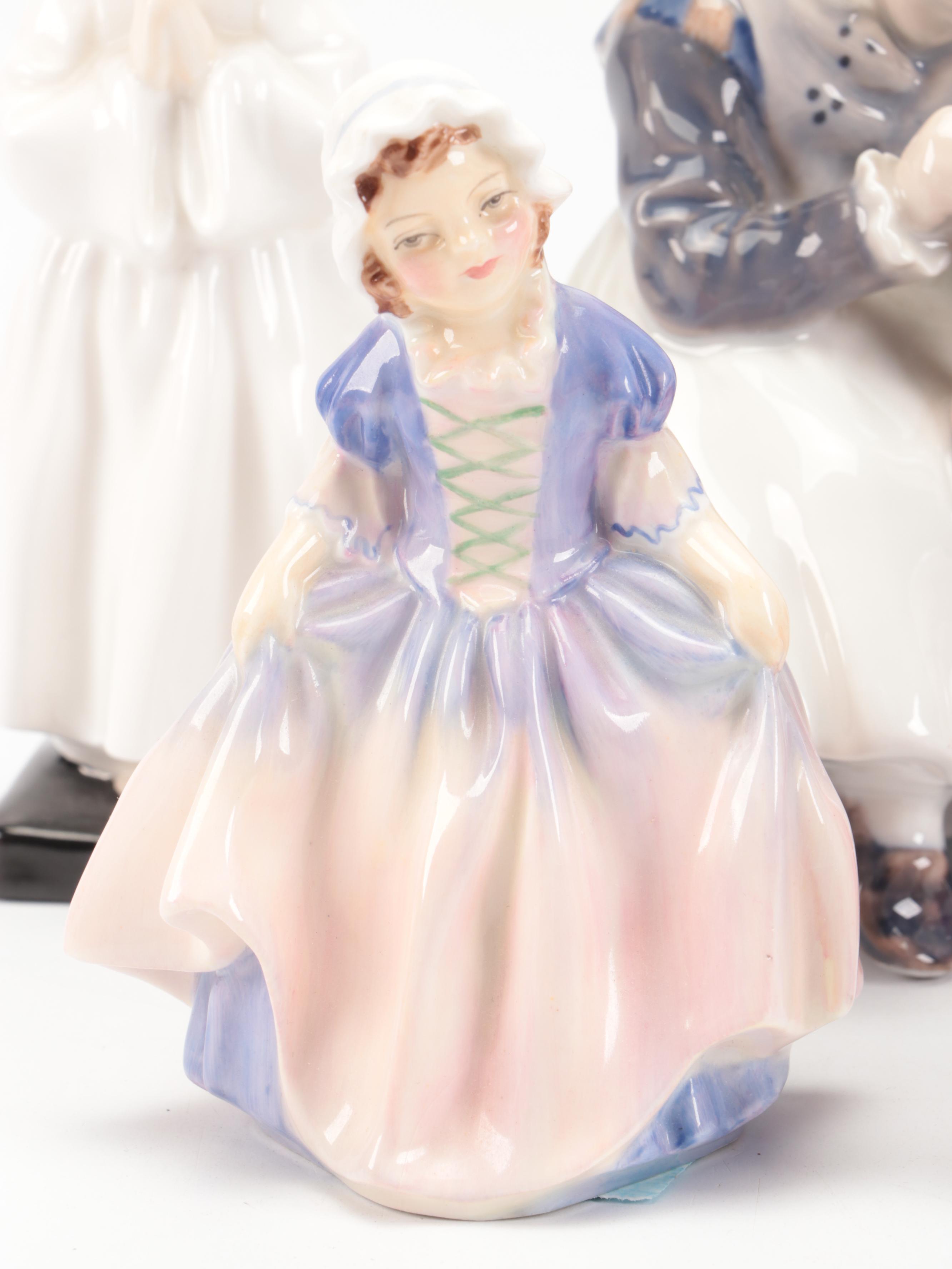 Royal Doulton "Bedtime," "Rose," "Peggy," and More Porcelain Figurines