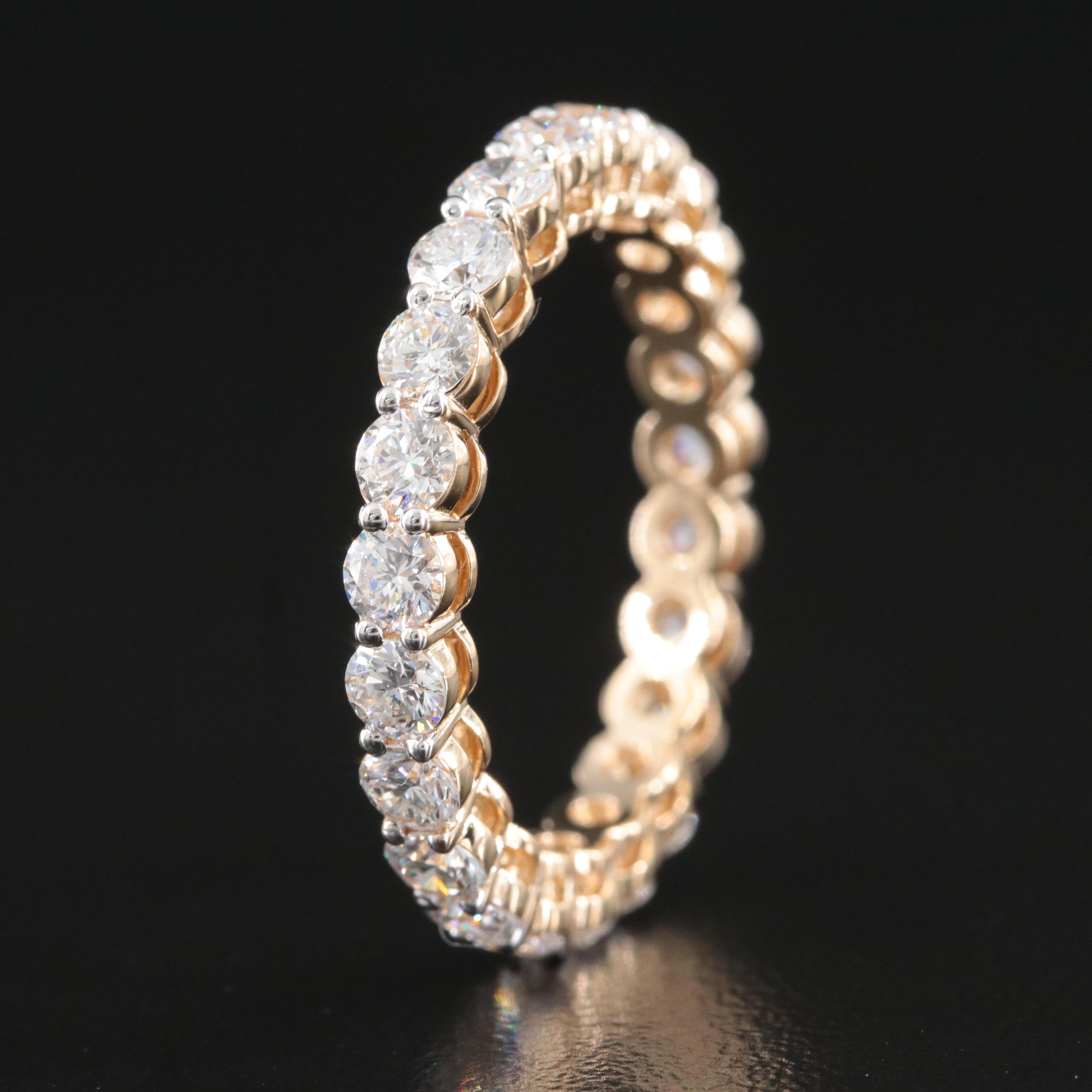 14K 2.19 CTW Lab Grown Diamond Eternity Band