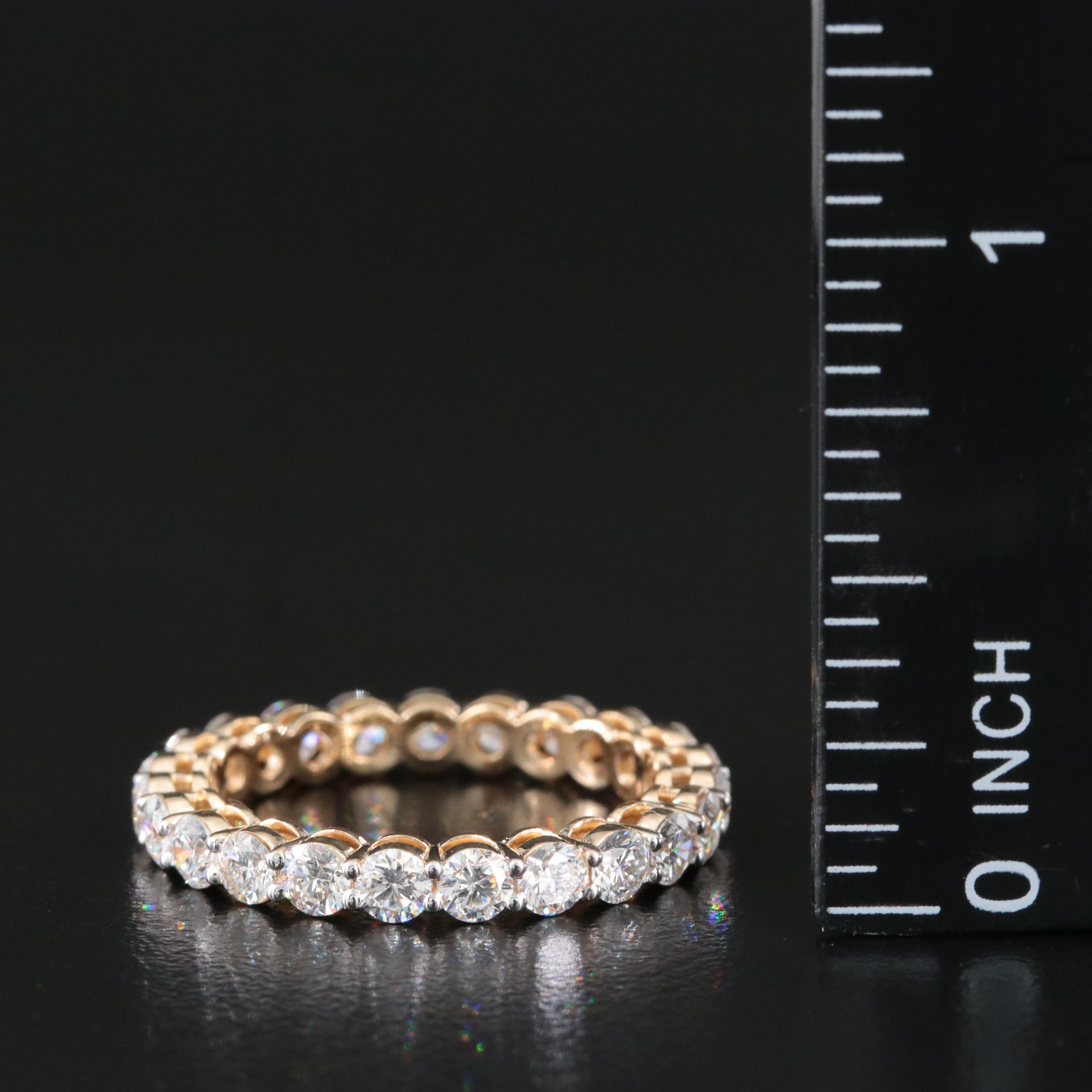 14K 2.19 CTW Lab Grown Diamond Eternity Band