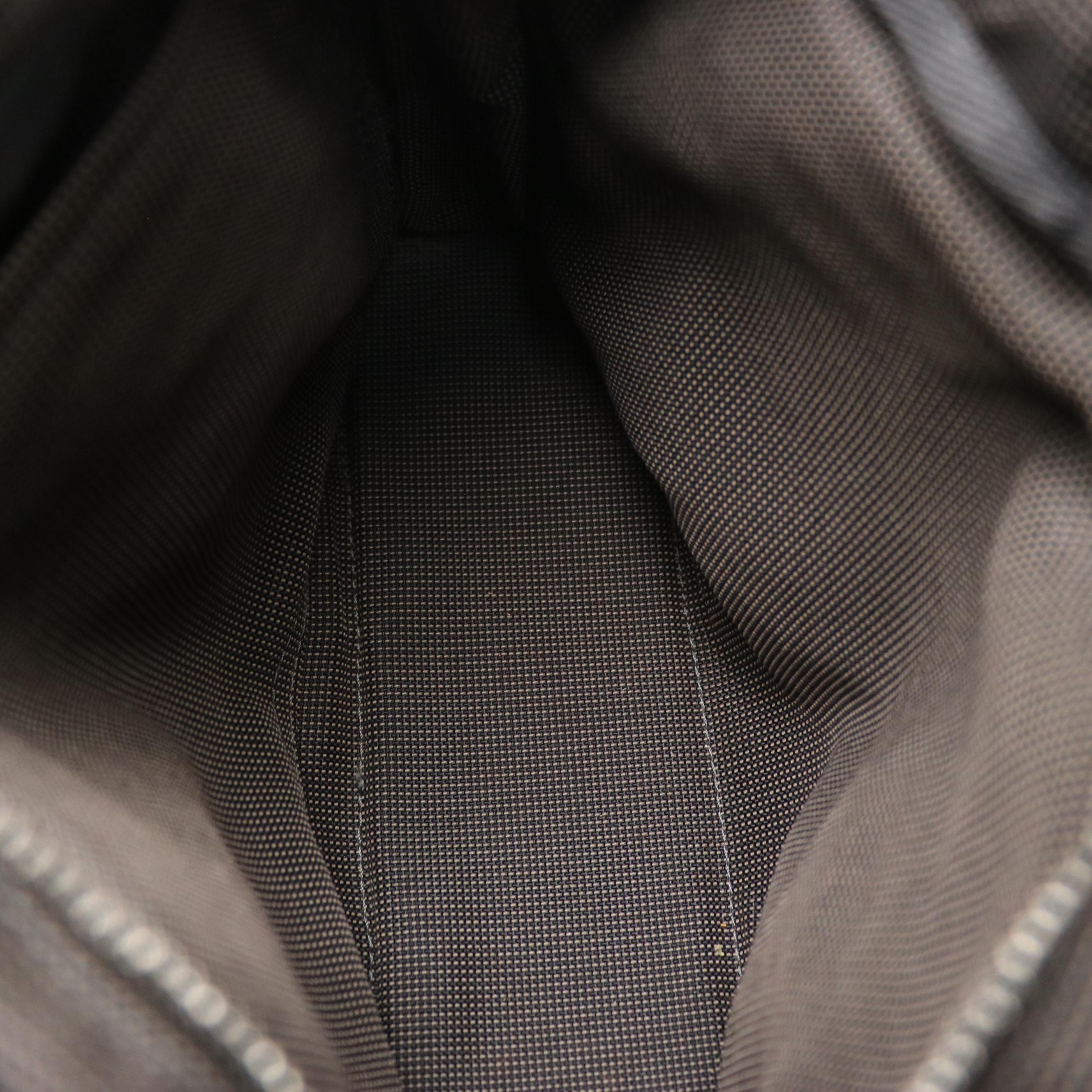 Hermès Herline Fourre-Tout PM Zip Tote in Grey Nylon Canvas