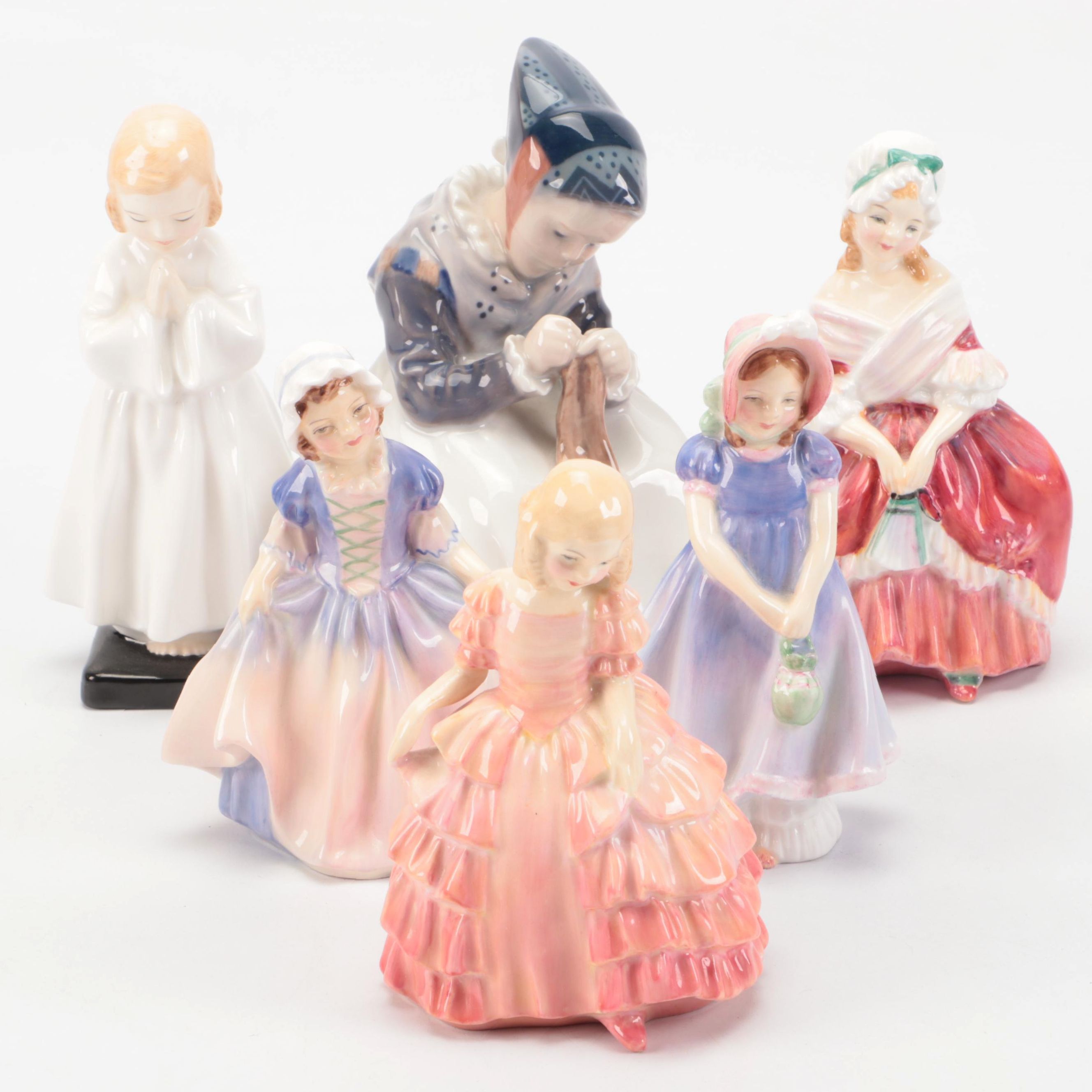 Royal Doulton "Bedtime," "Rose," "Peggy," and More Porcelain Figurines