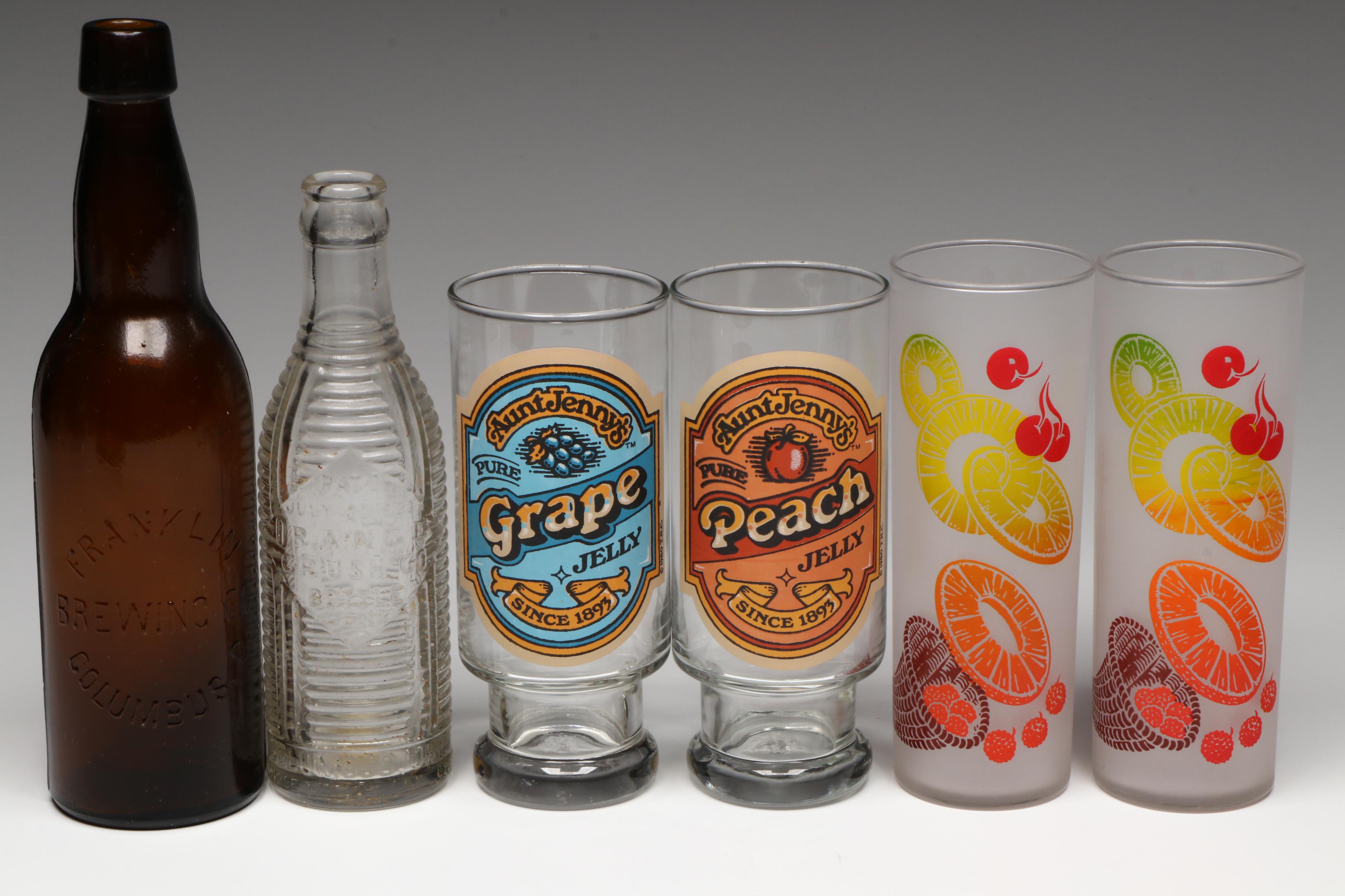 Aunt Jenny's, Pepsi-Cola with Other Tumblers, Bottles and Tray